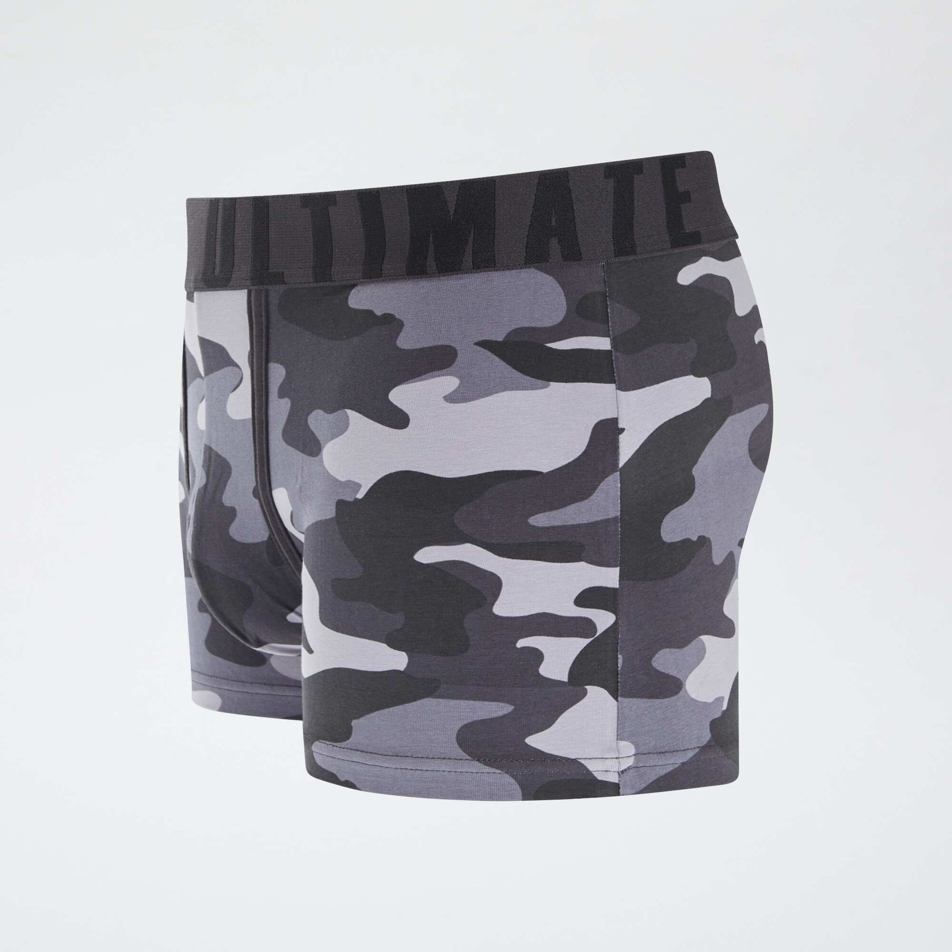 Lot de 3 boxers fantaisie GRIS/NOIR