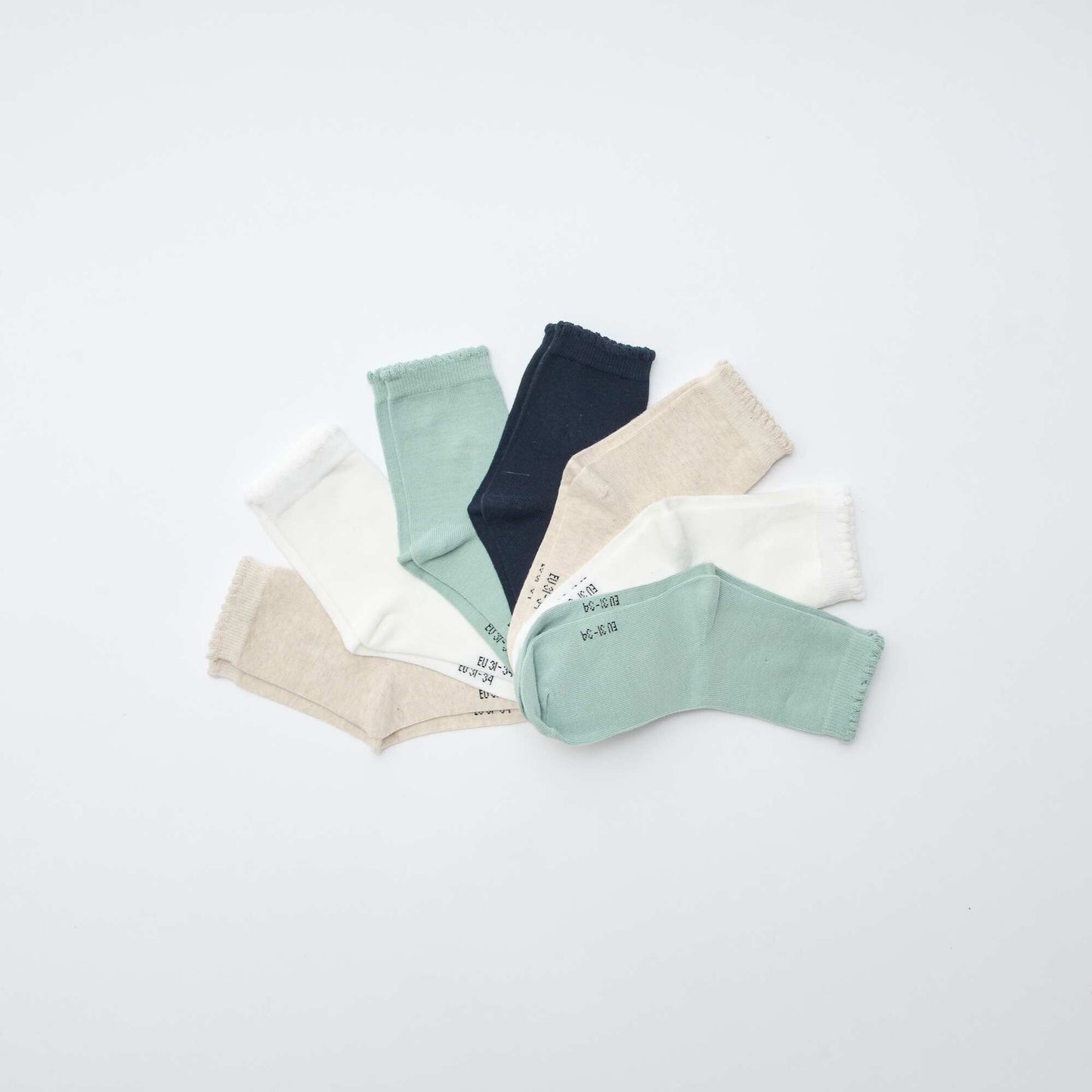 Lot de 7 paires de chaussettes BLEU