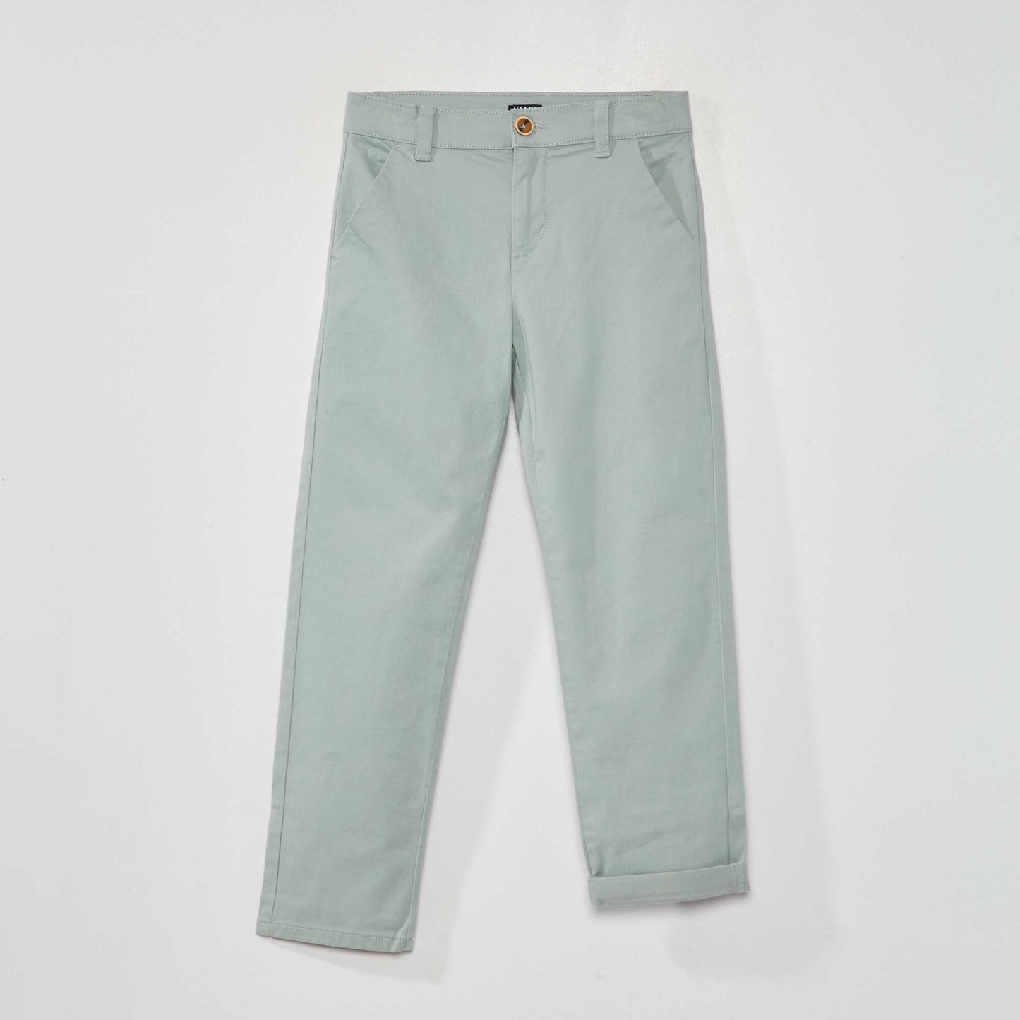 Pantalon chino Bleu vert