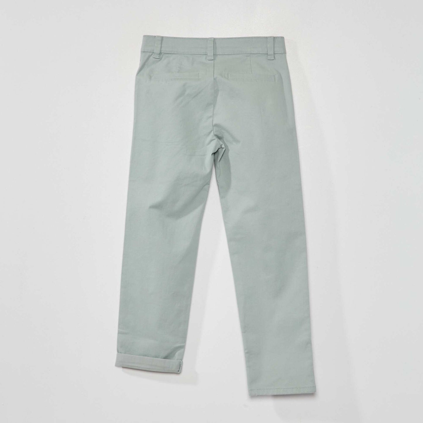 Pantalon chino Bleu vert