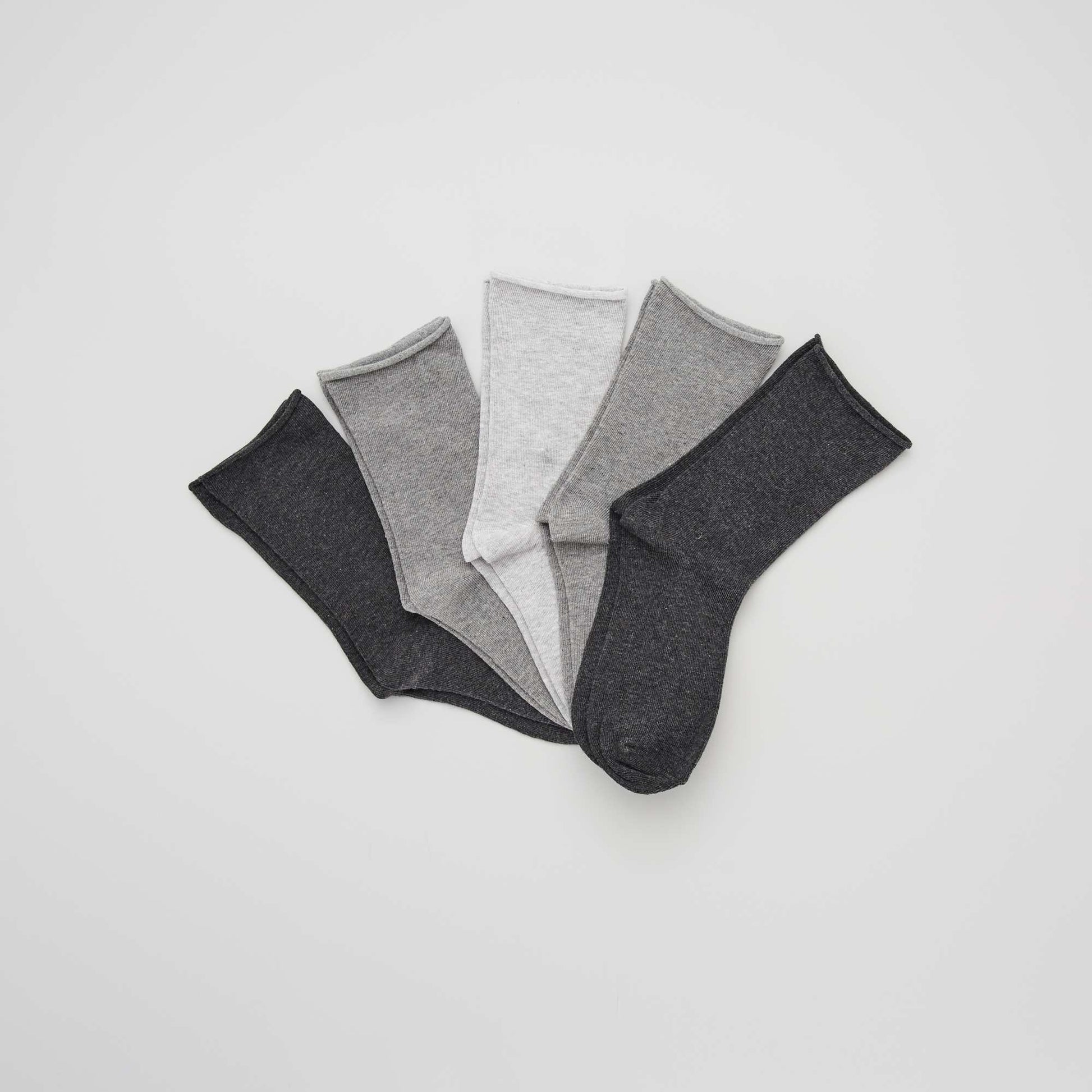 Lot de 5 paires de chaussettes GRIS