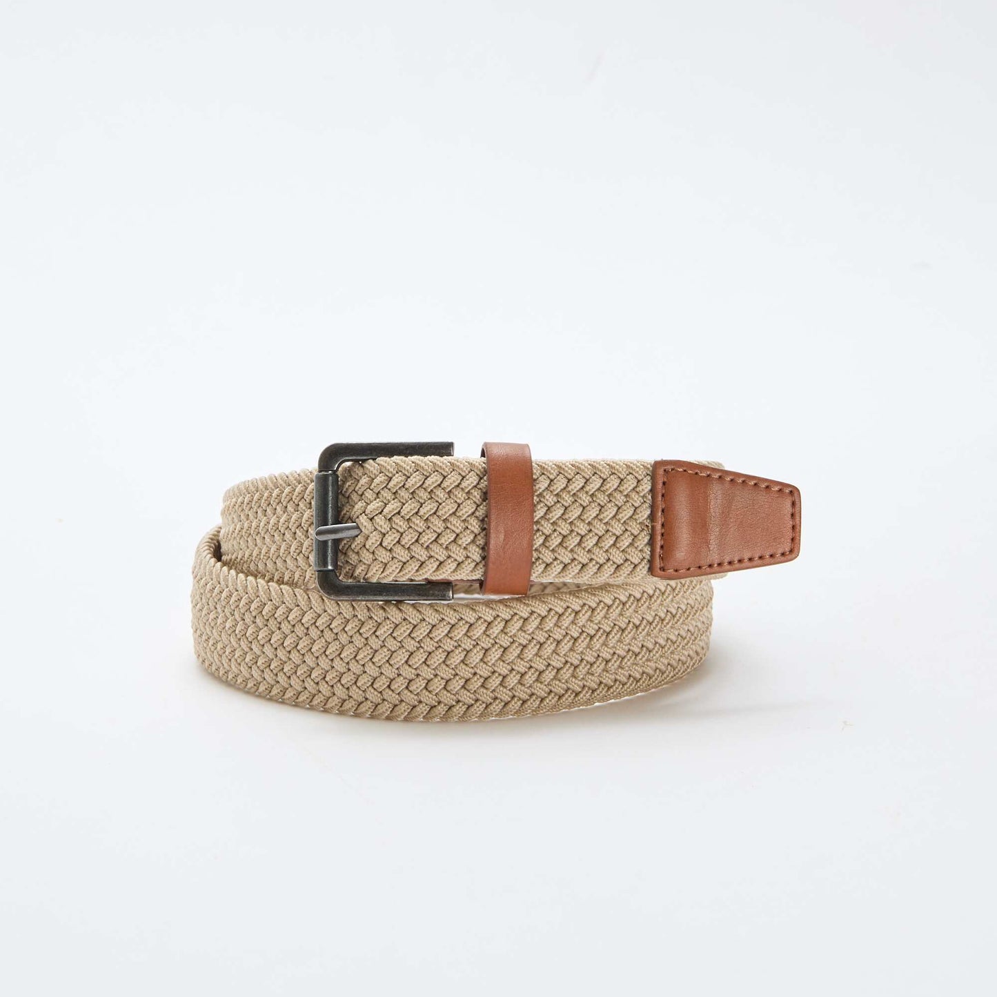 Ceinture tressée élastique BEIGE