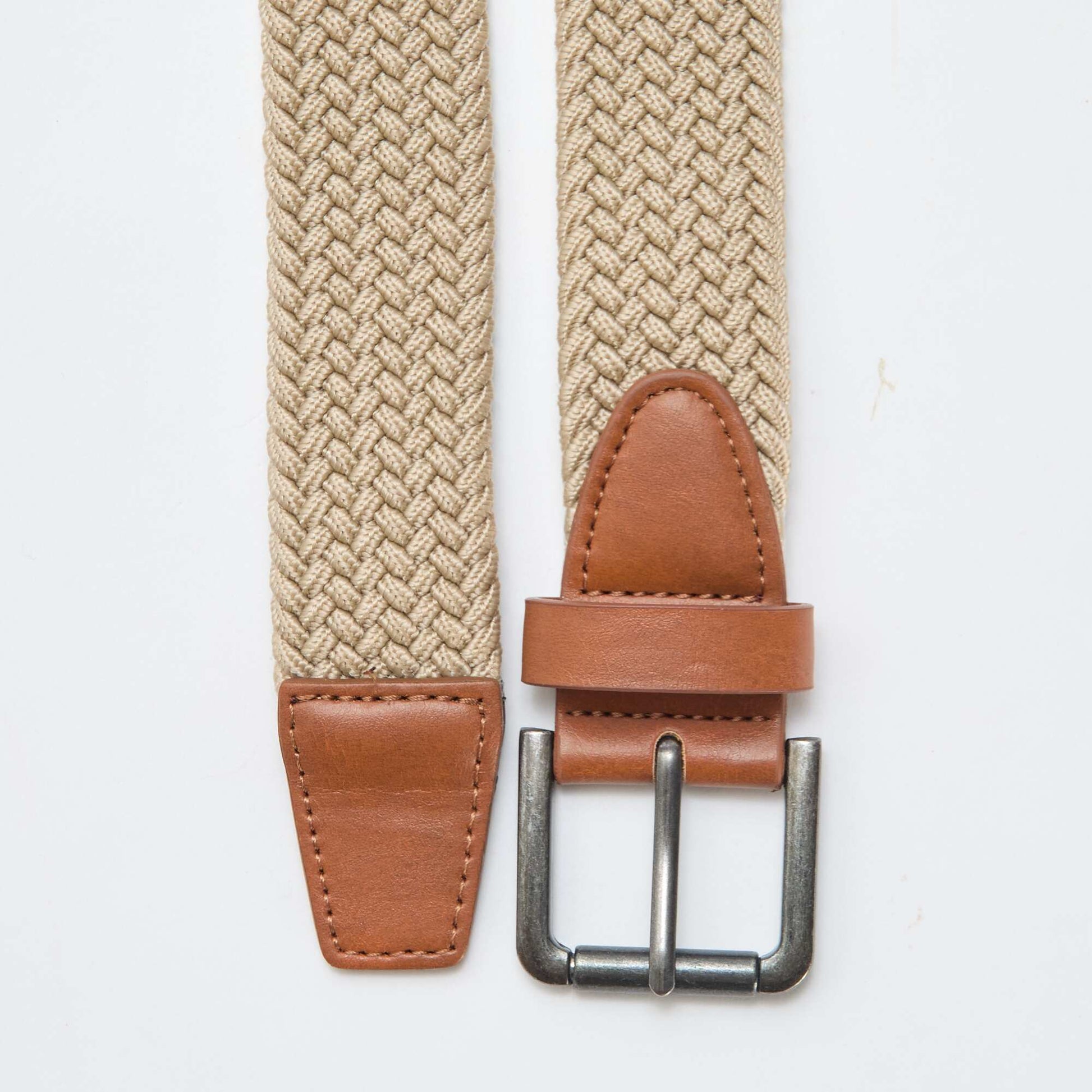 Ceinture tressée élastique BEIGE