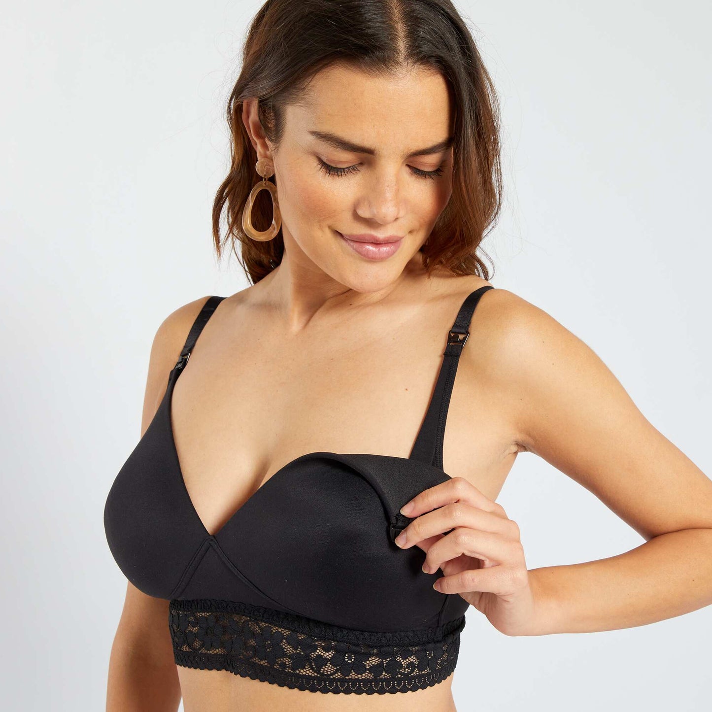 Brassière maternité soft touch noir