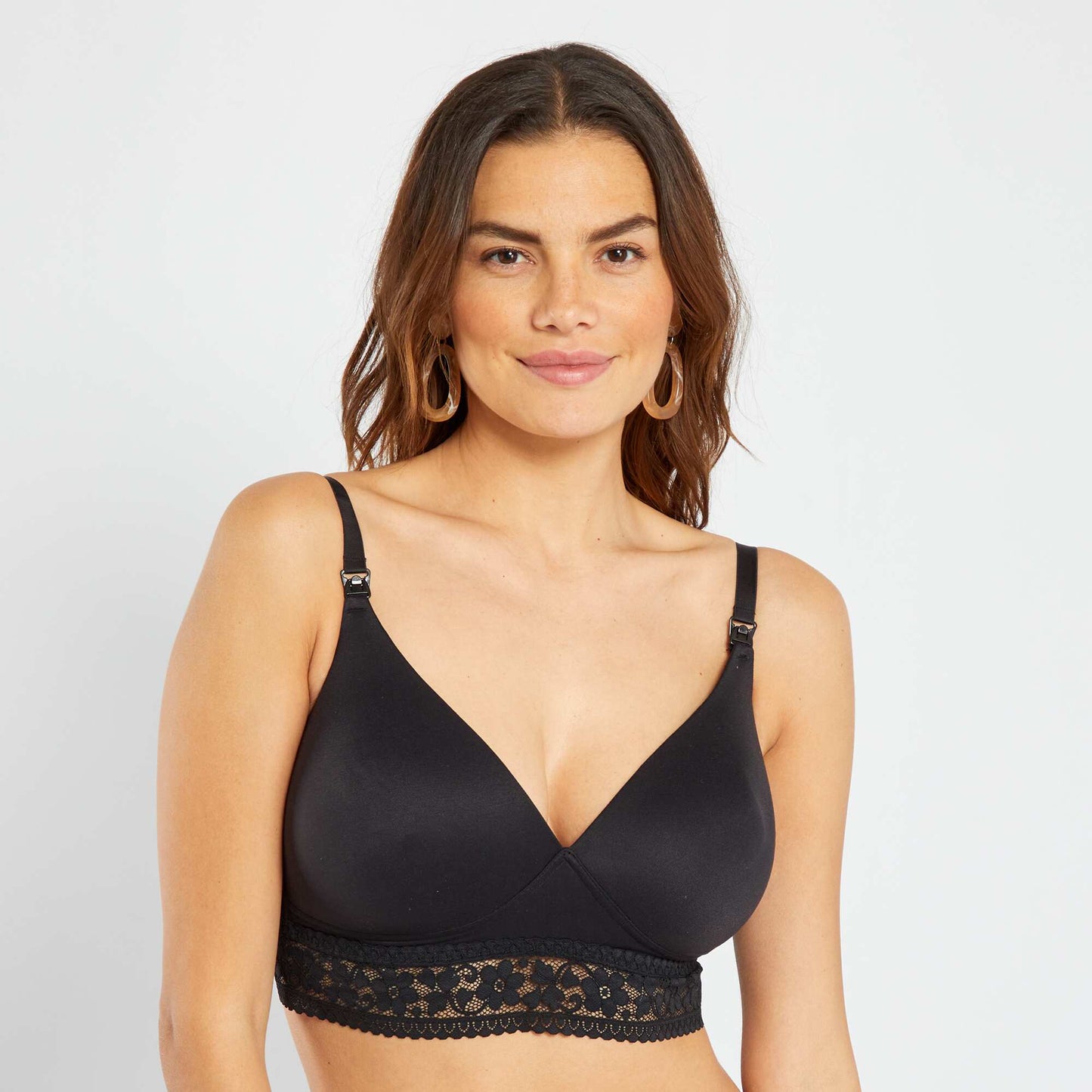 Brassière maternité soft touch noir