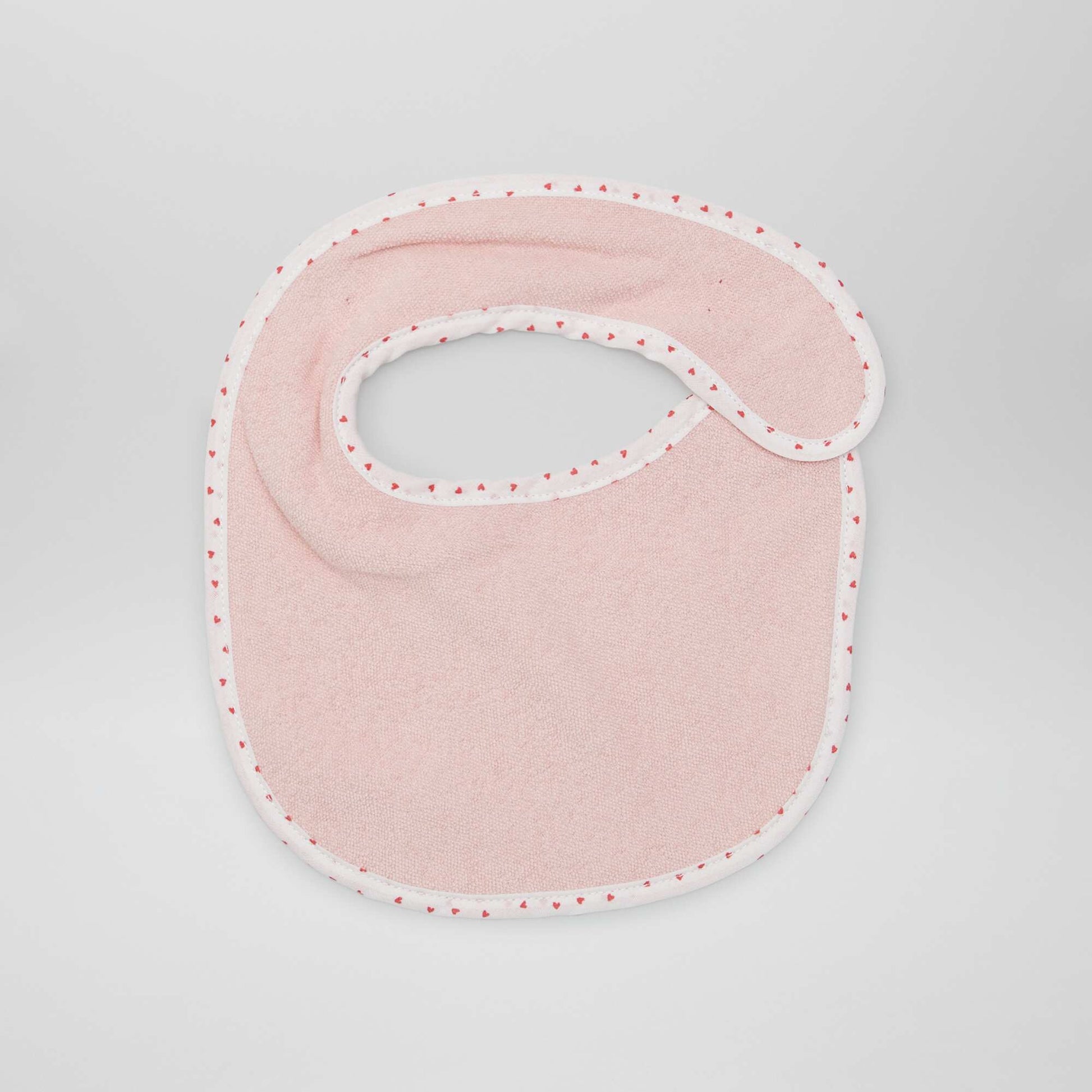 Lot de 7 bavoirs éponge à scratch ROSE