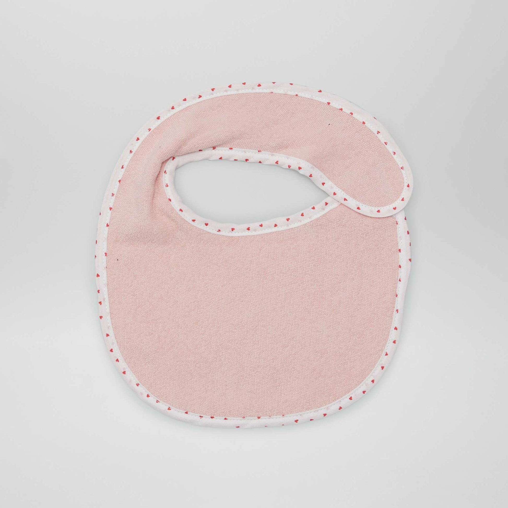 Lot de 7 bavoirs éponge à scratch ROSE