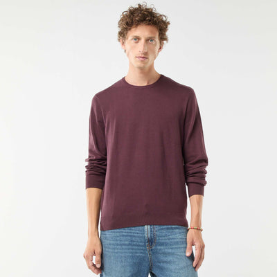 Pull uni à col rond VIOLET