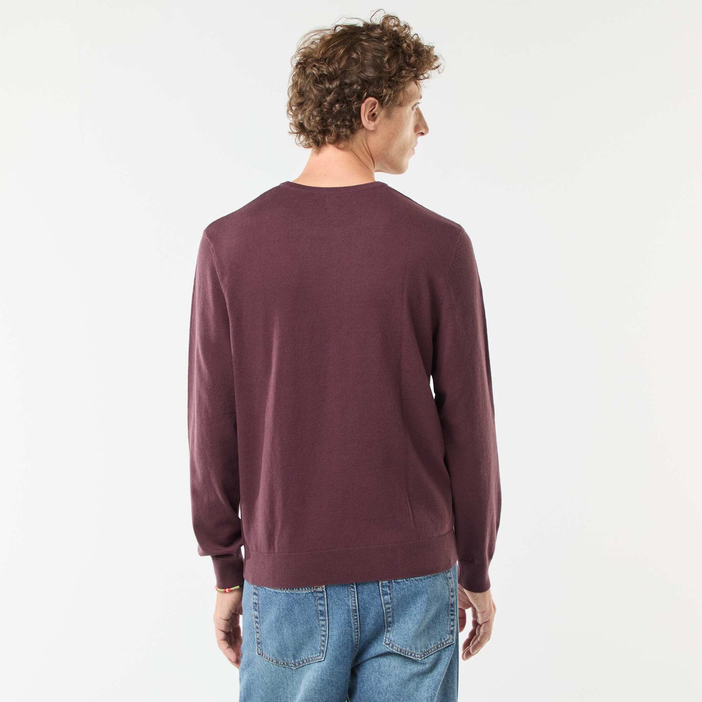 Pull uni à col rond VIOLET