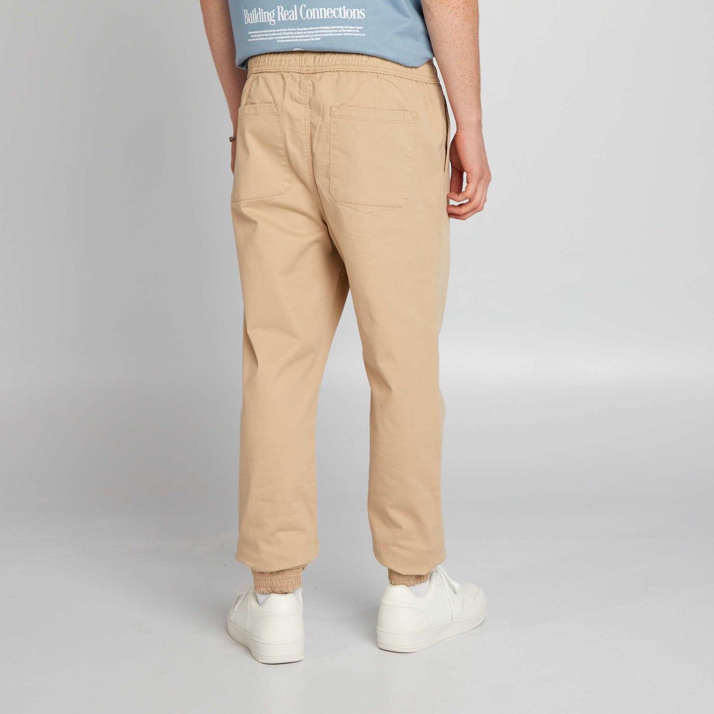 Pantalon esprit 'jogger' Beige