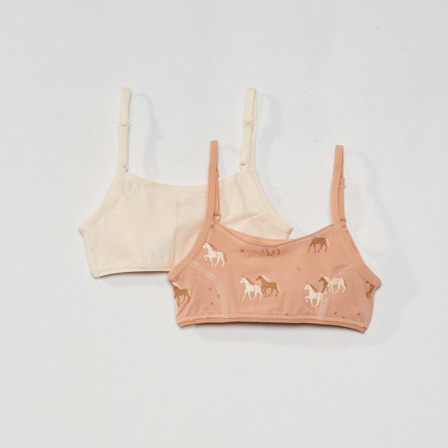 Lot de 2 brassières maille stretch Rose