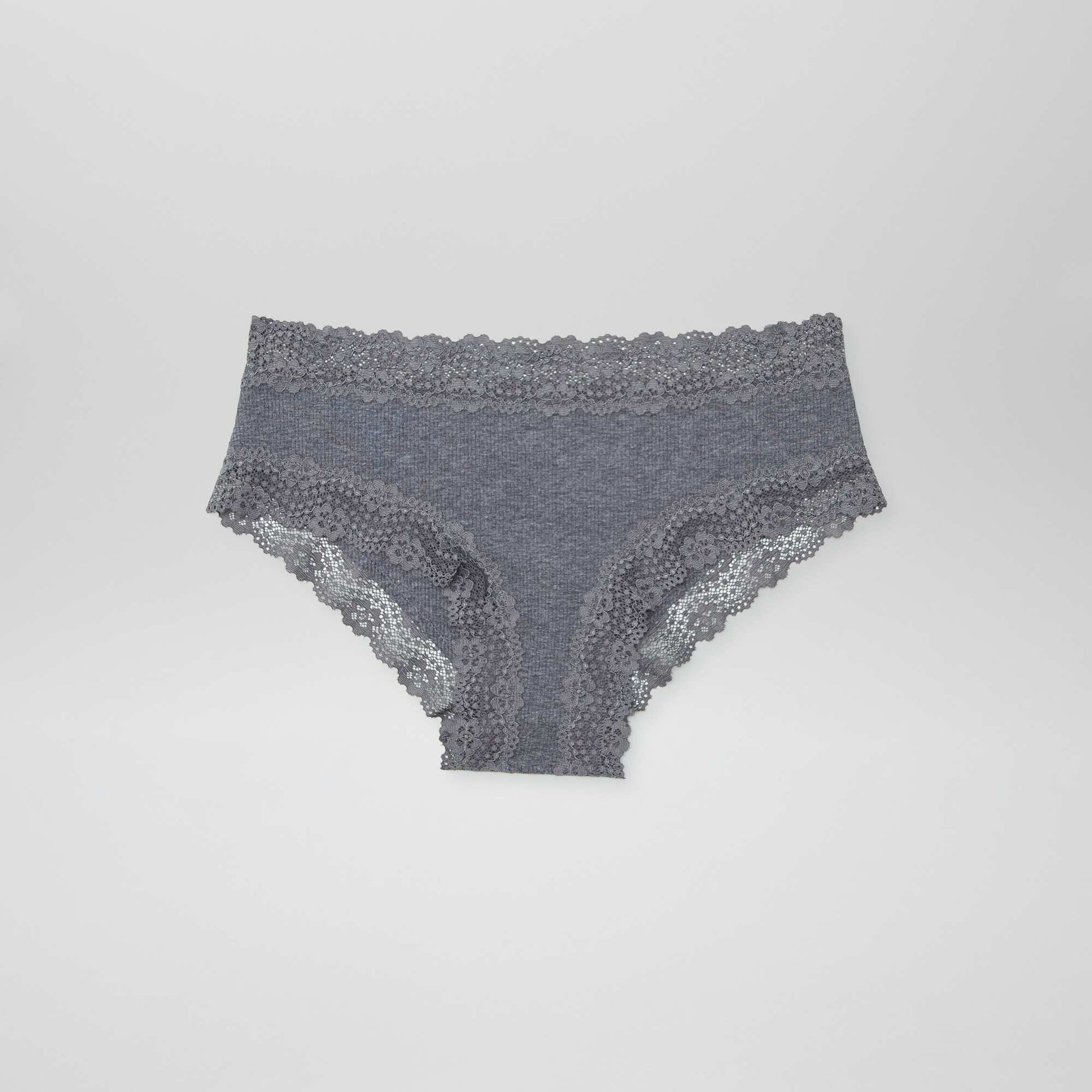 Lot de 3 shorties fines côtes GRIS
