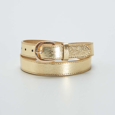 Ceinture texturée et irisée BEIGE