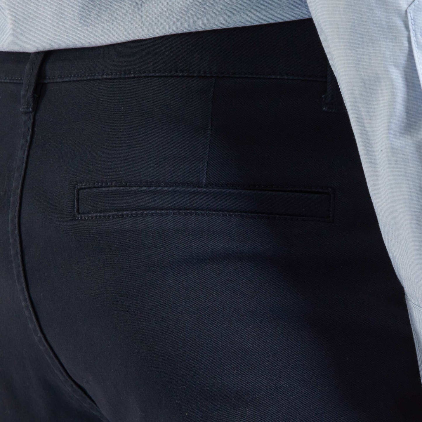 Pantalon chino en coton stretch BLEU