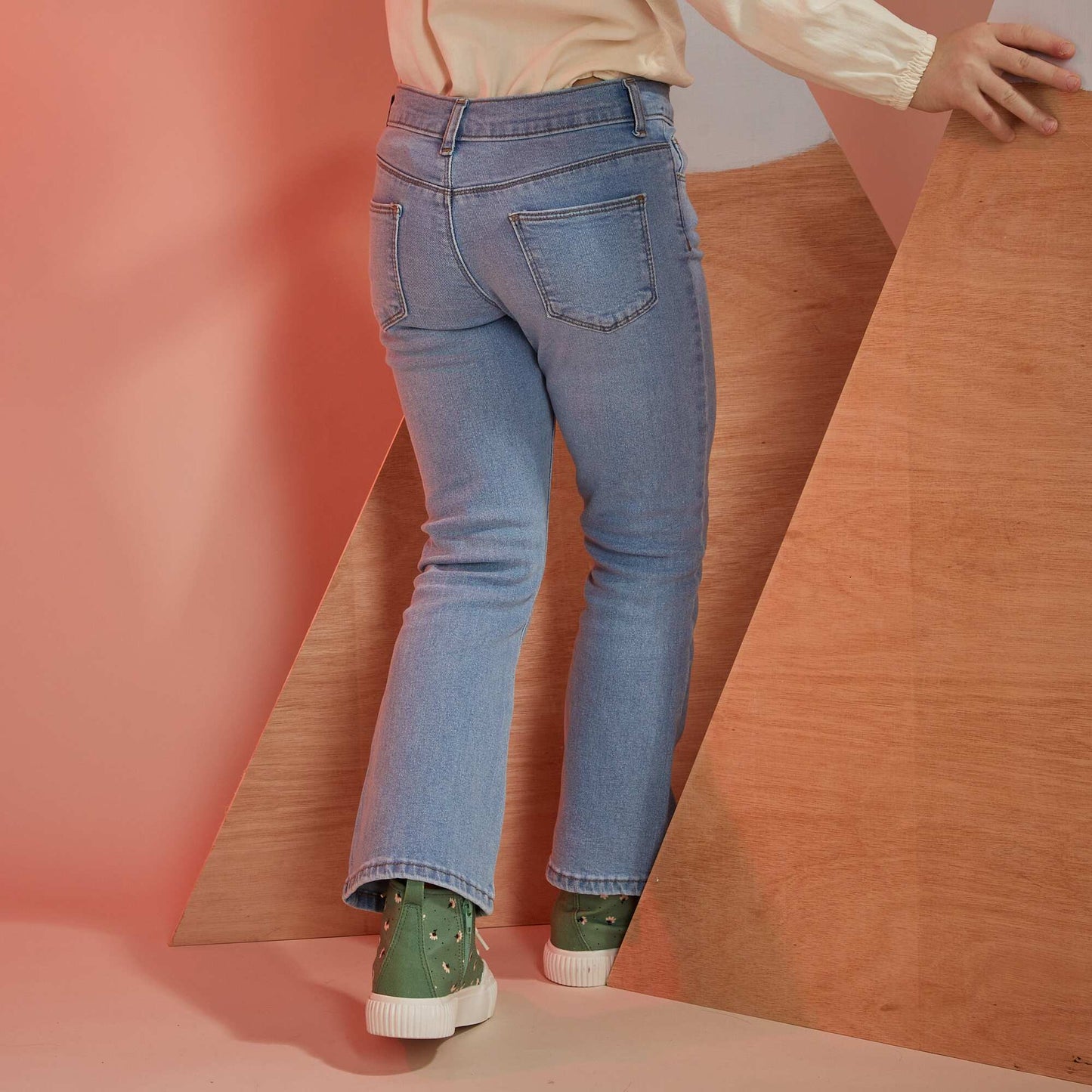 Jean flare/bootcut stretch Bleu