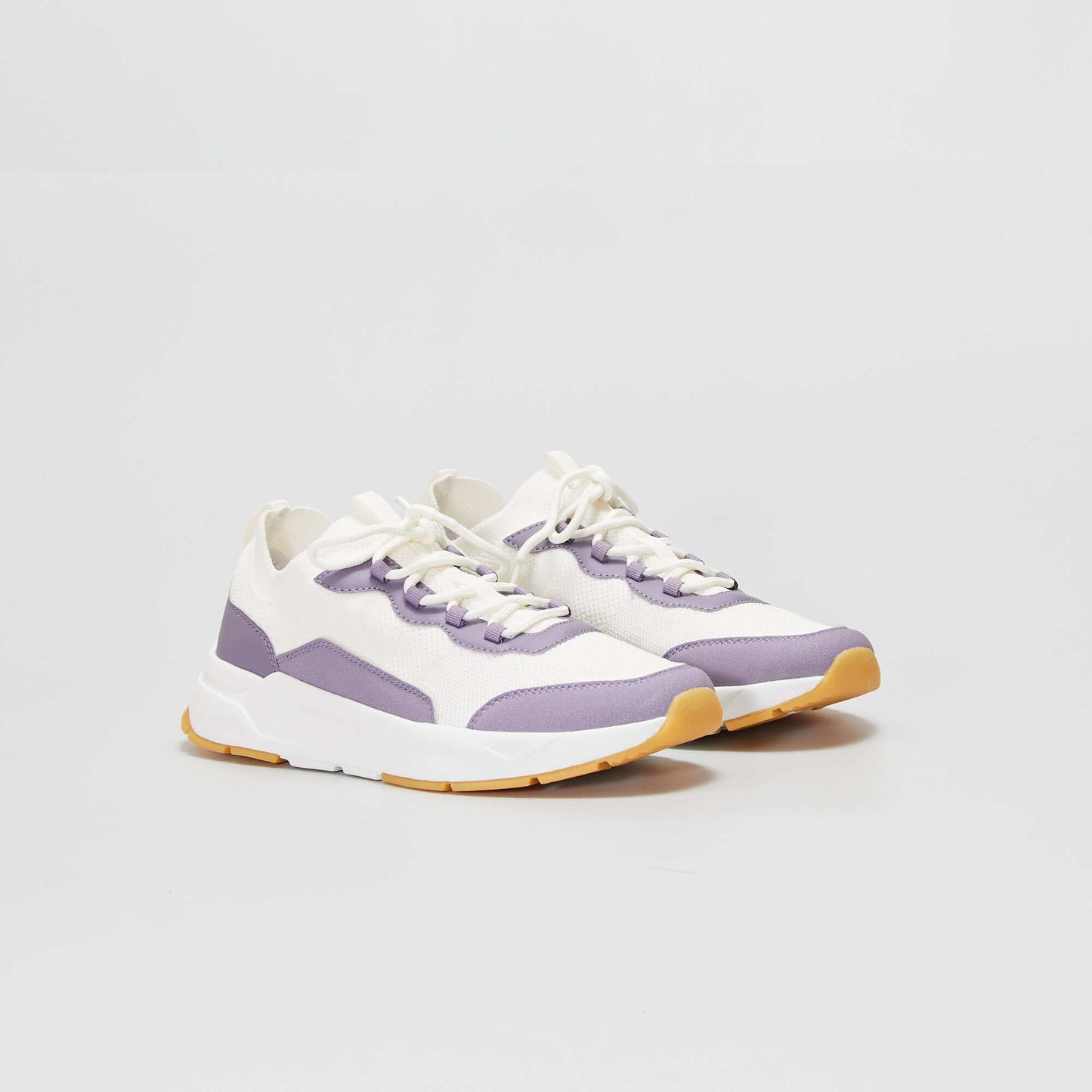 Baskets basses esprit running Violet