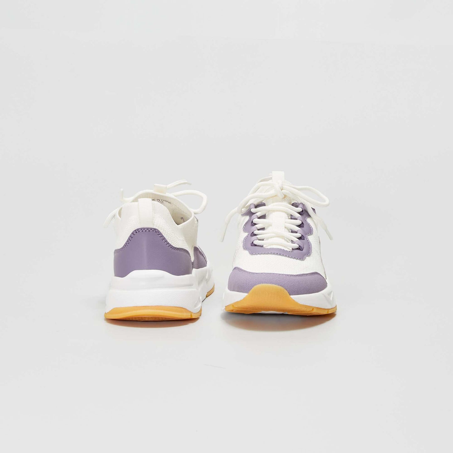 Baskets basses esprit running Violet