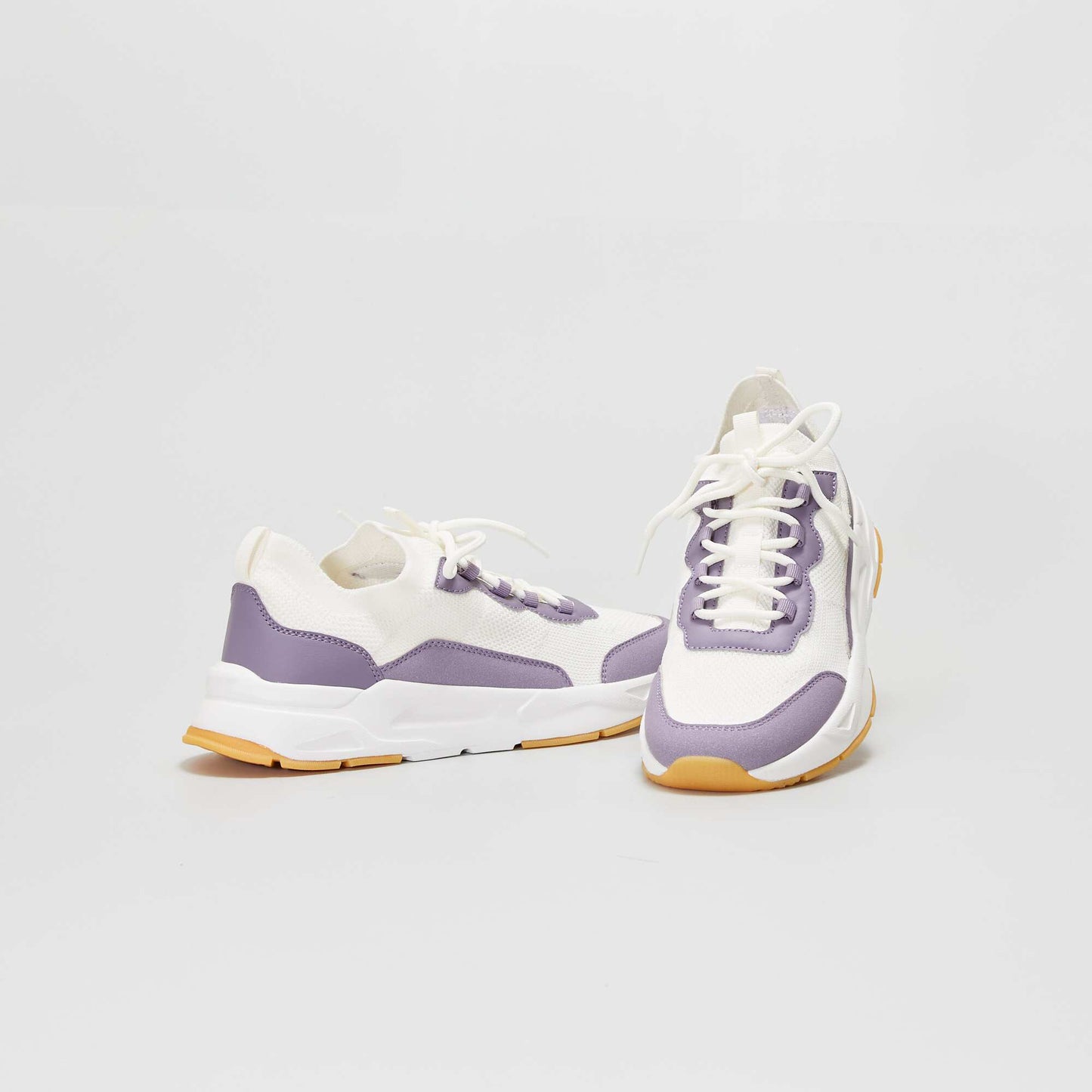 Baskets basses esprit running Violet