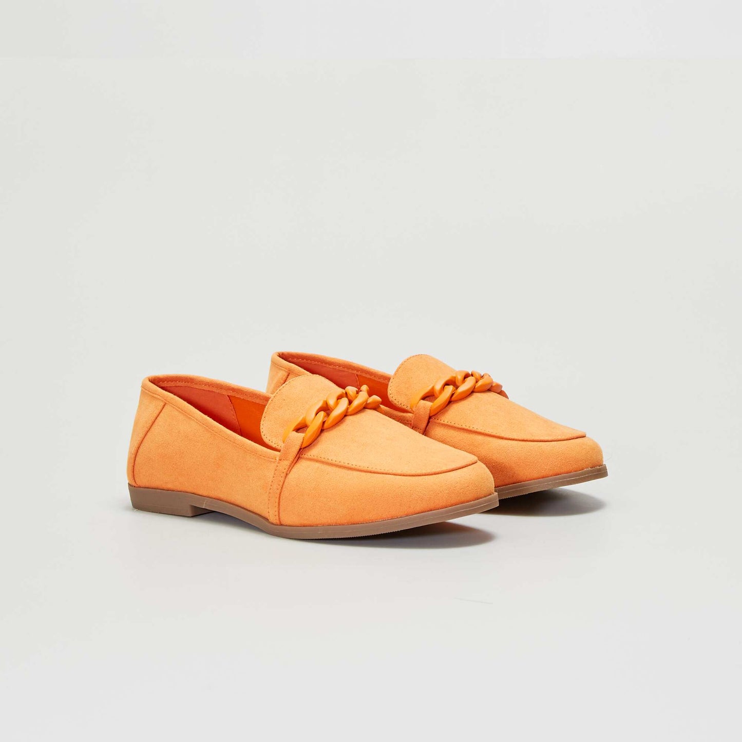 Mocassins en suédine colorés Orange