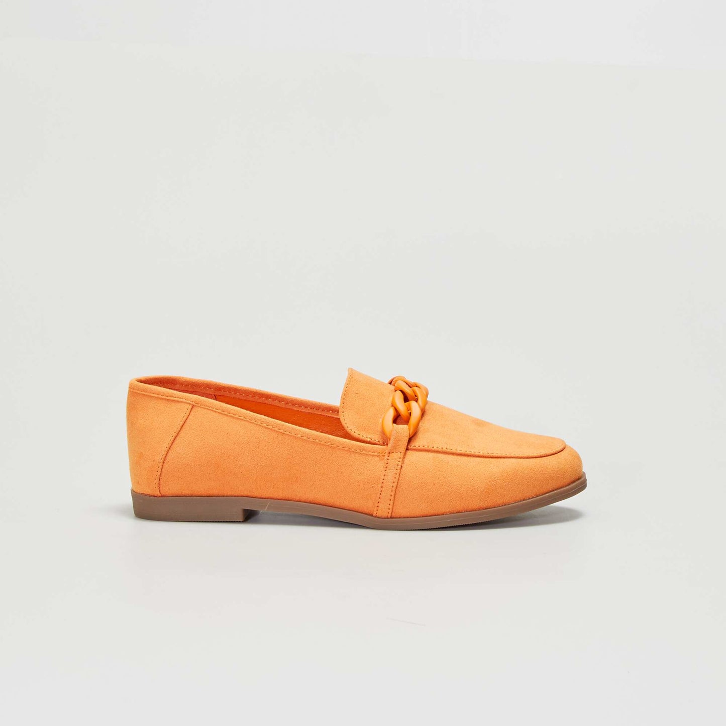 Mocassins en suédine colorés Orange