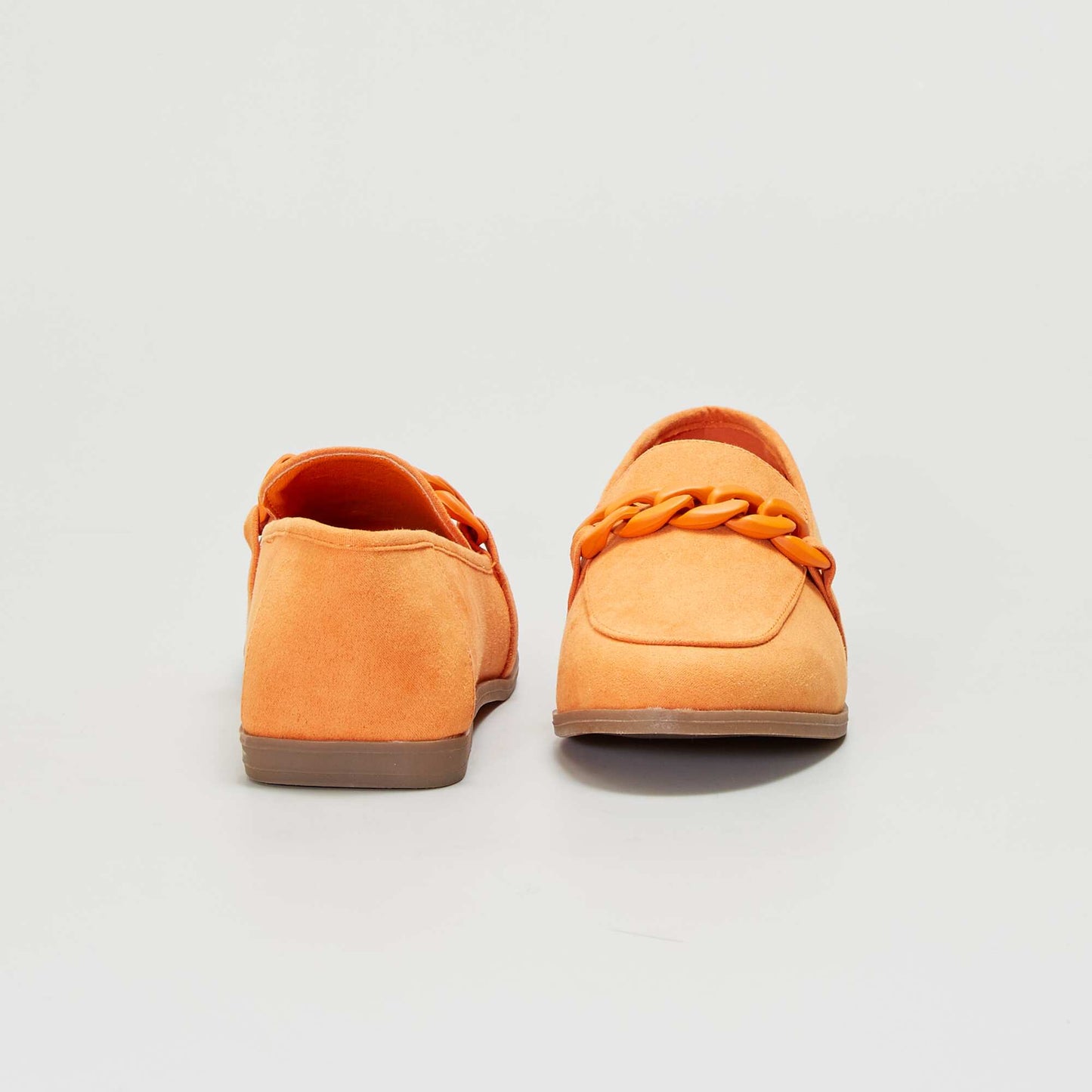 Mocassins en suédine colorés Orange