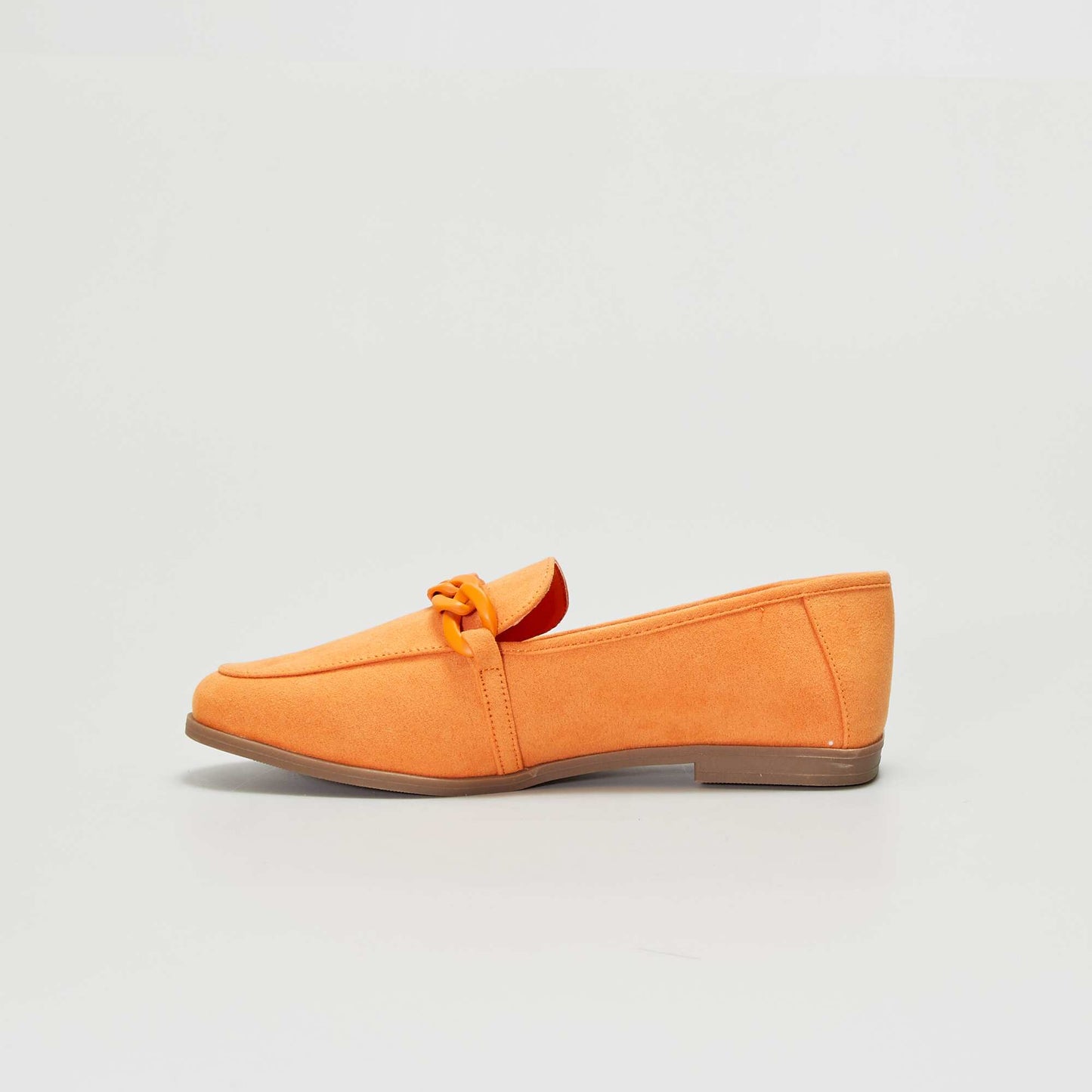 Mocassins en suédine colorés Orange