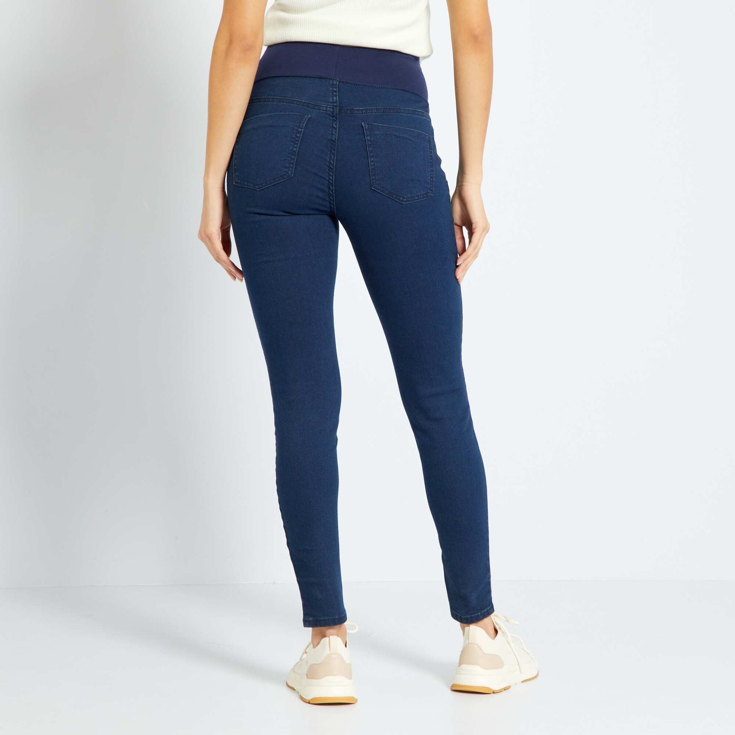 Jean skinny de maternité Bleu