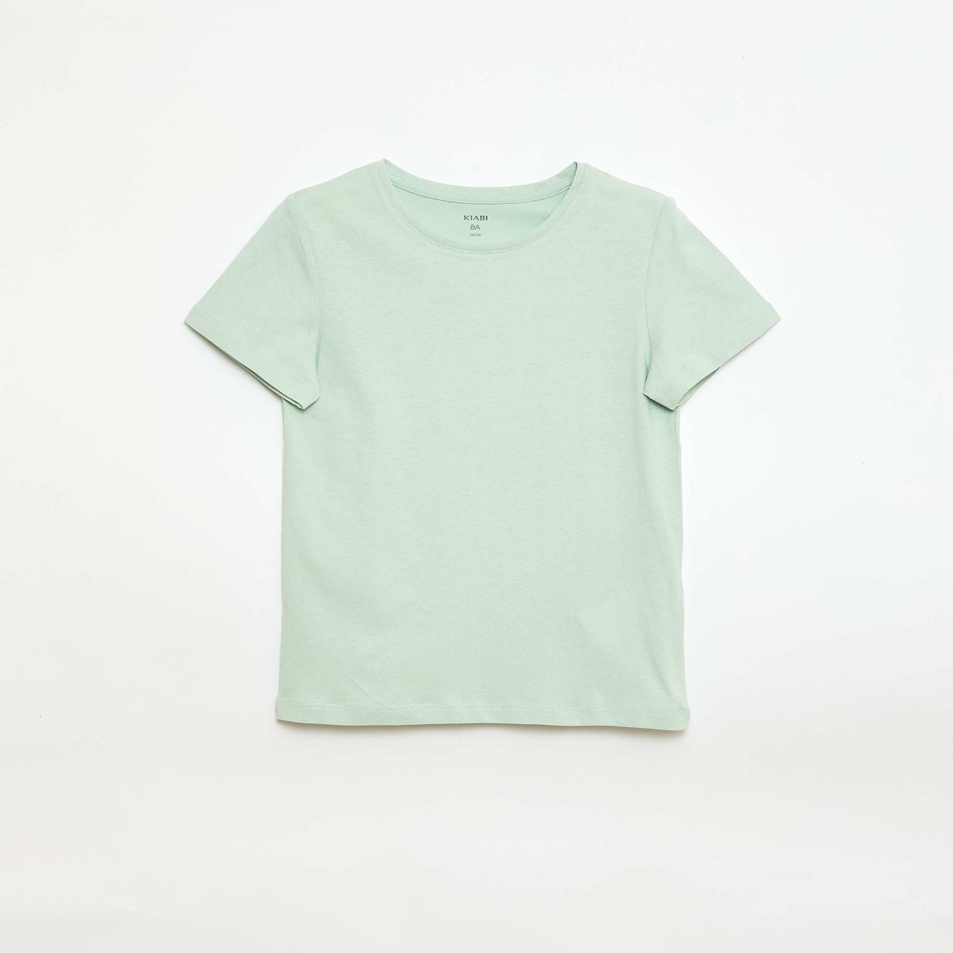 T-shirt en jersey uni VERT