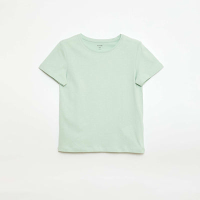 T-shirt en jersey uni VERT