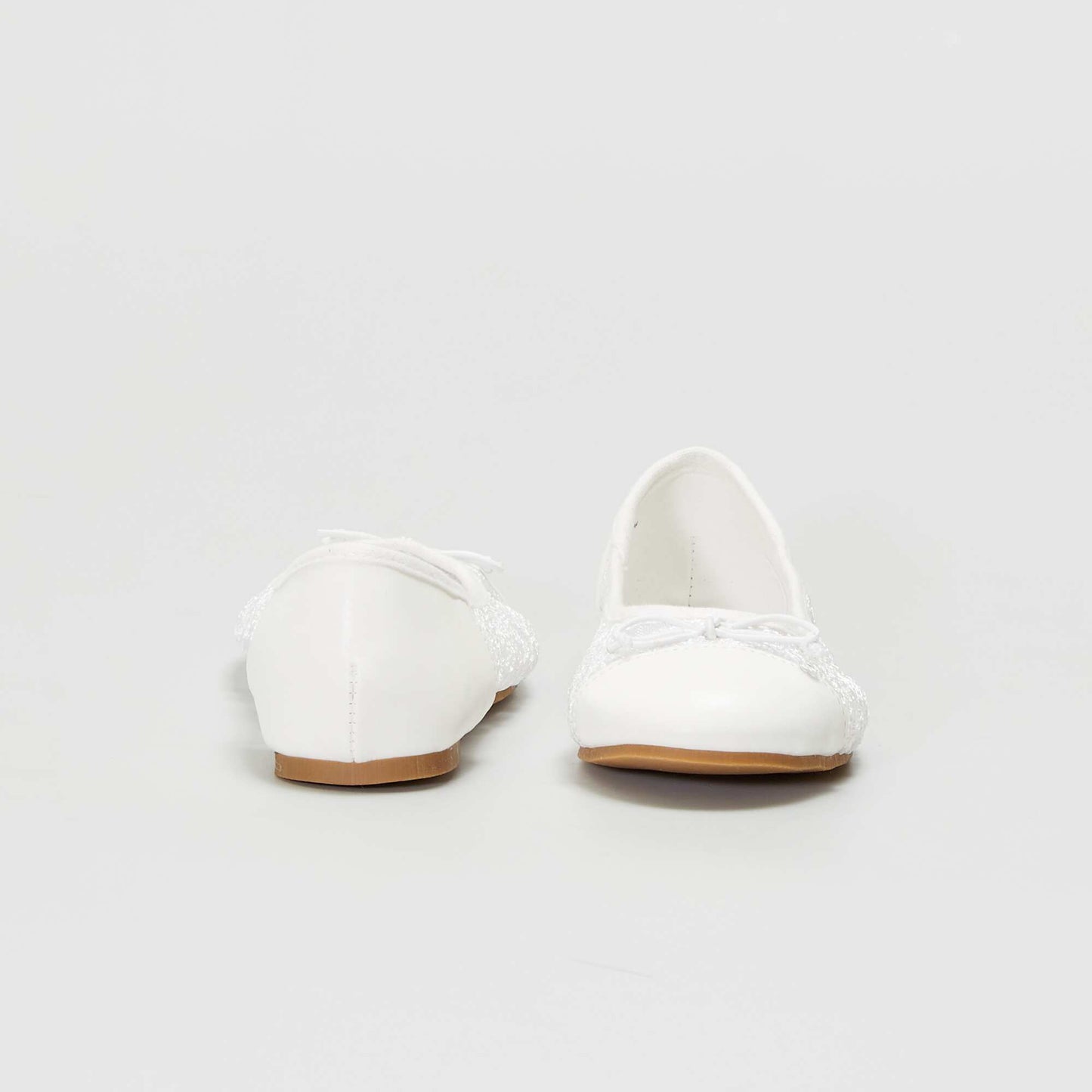 Ballerines en dentelle blanc