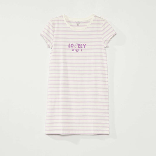 Chemise de nuit en maille jersey Violet