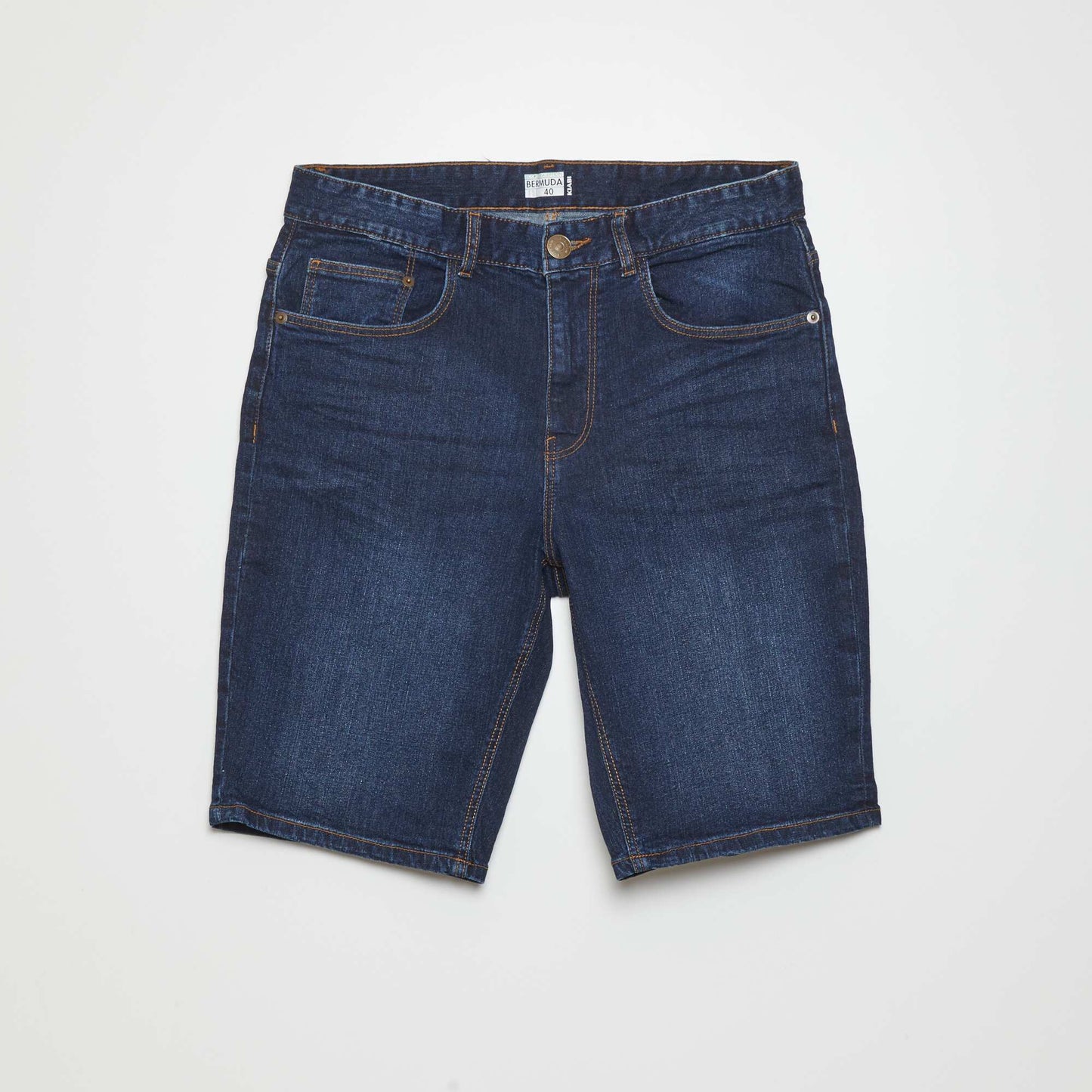 Bermuda en jean stretch Bleu