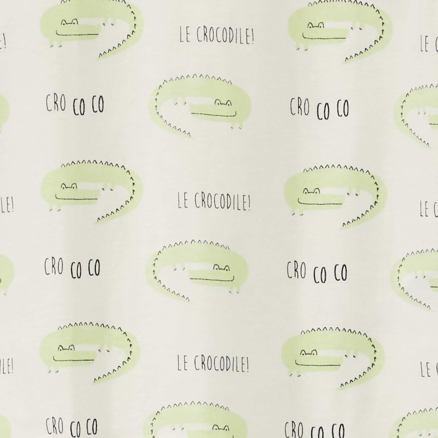 Tee-shirt à motif pur coton Blanc 'croco'