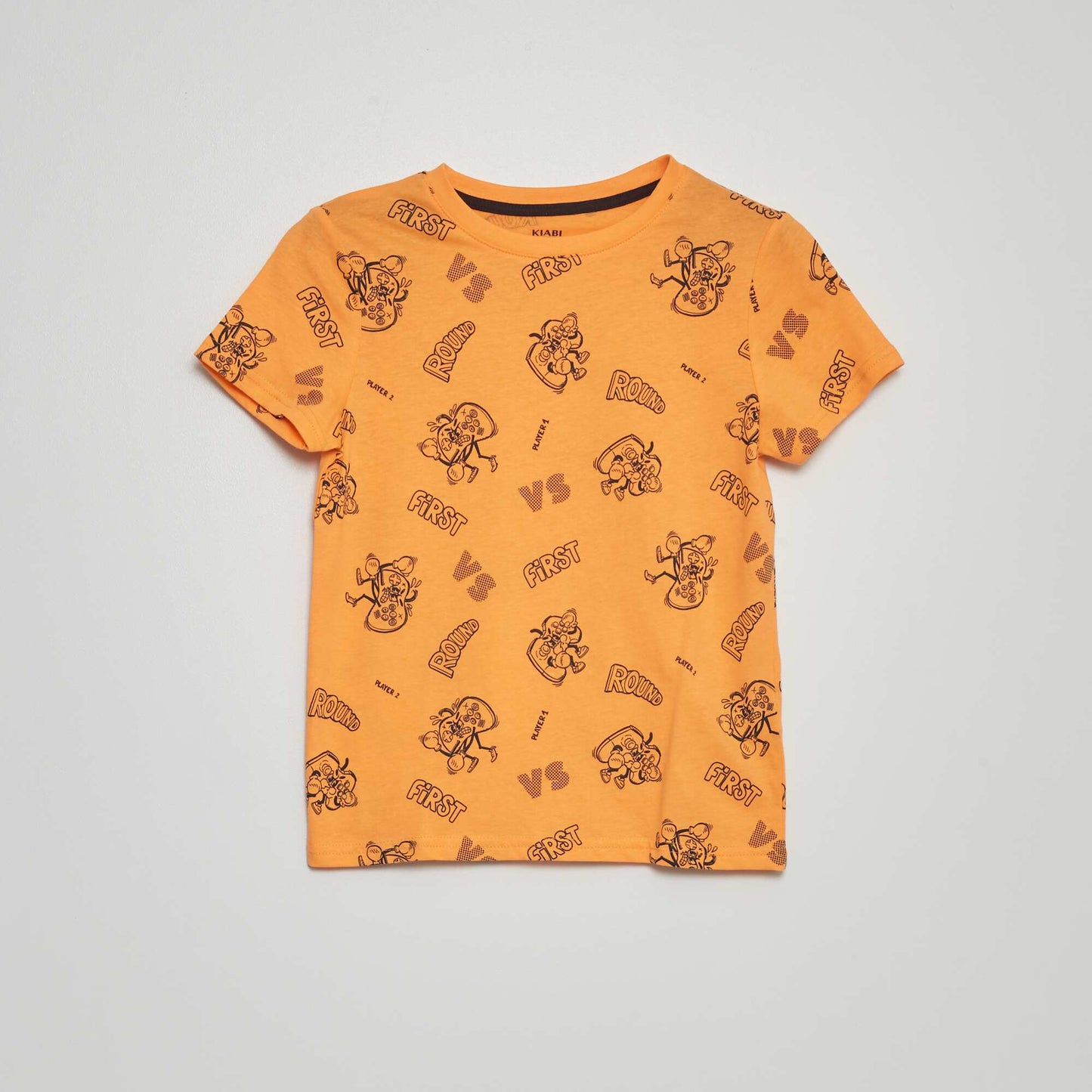 T-shirt à motif Orange