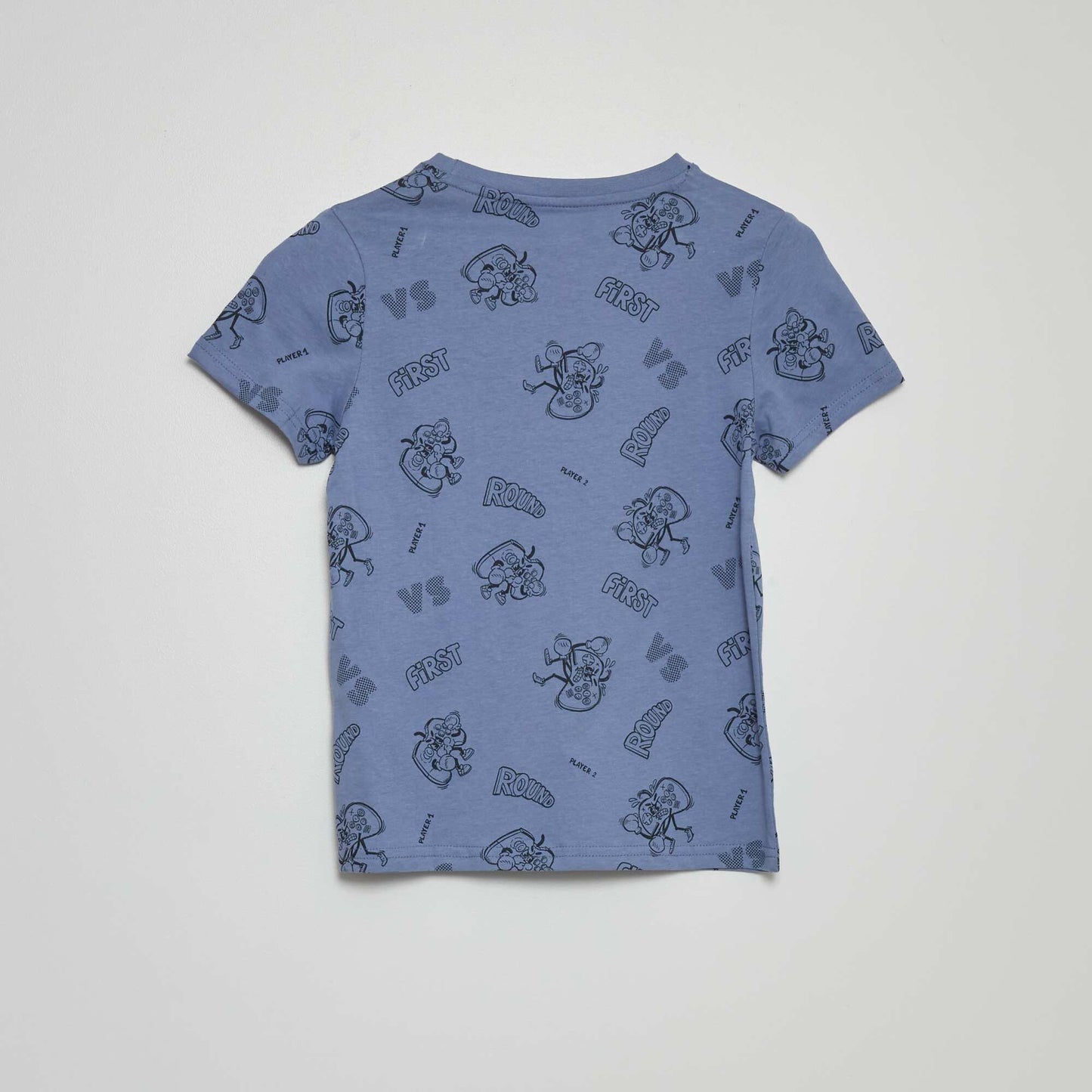 T-shirt à motif Bleu