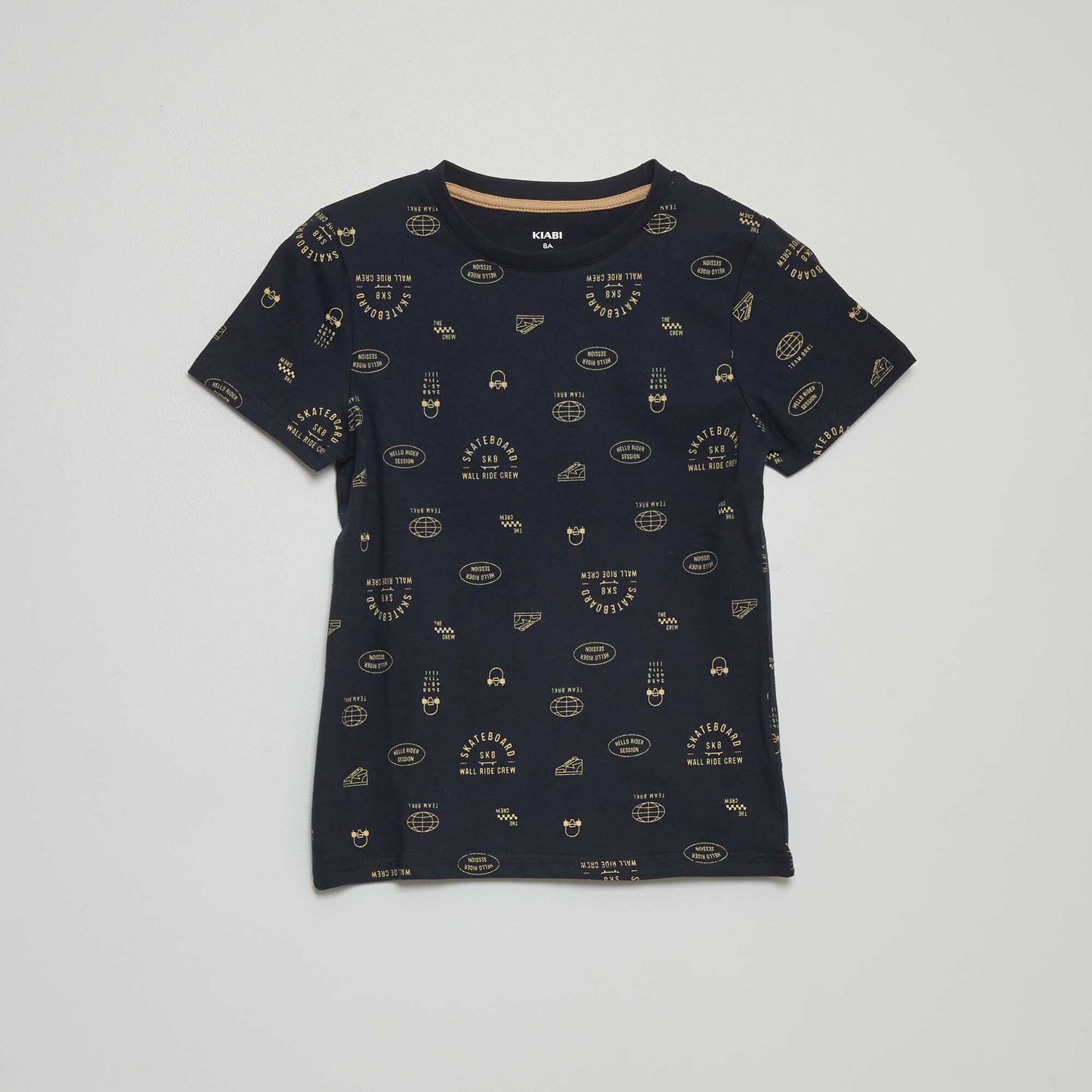 T-shirt à motif Bleu