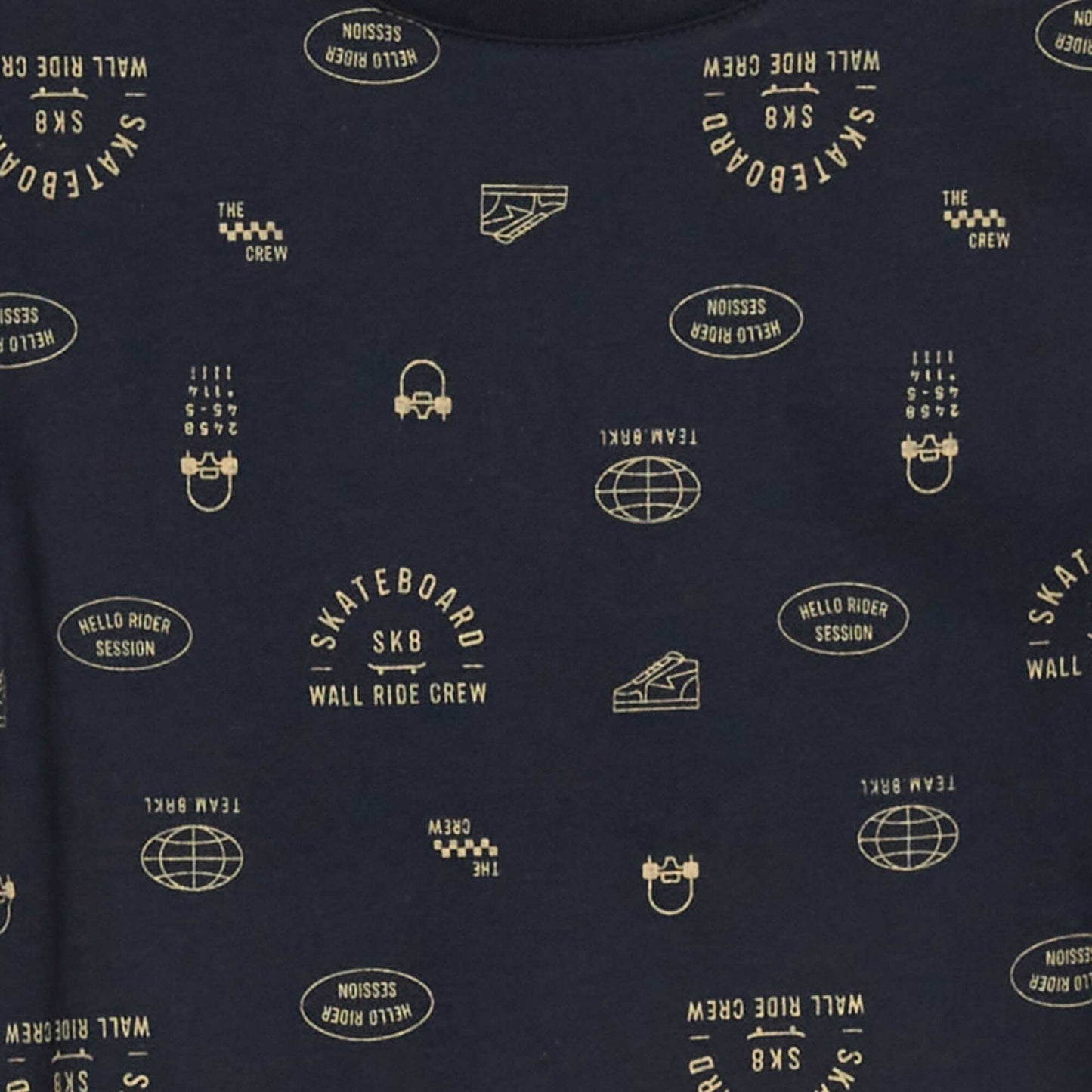 T-shirt à motif Bleu