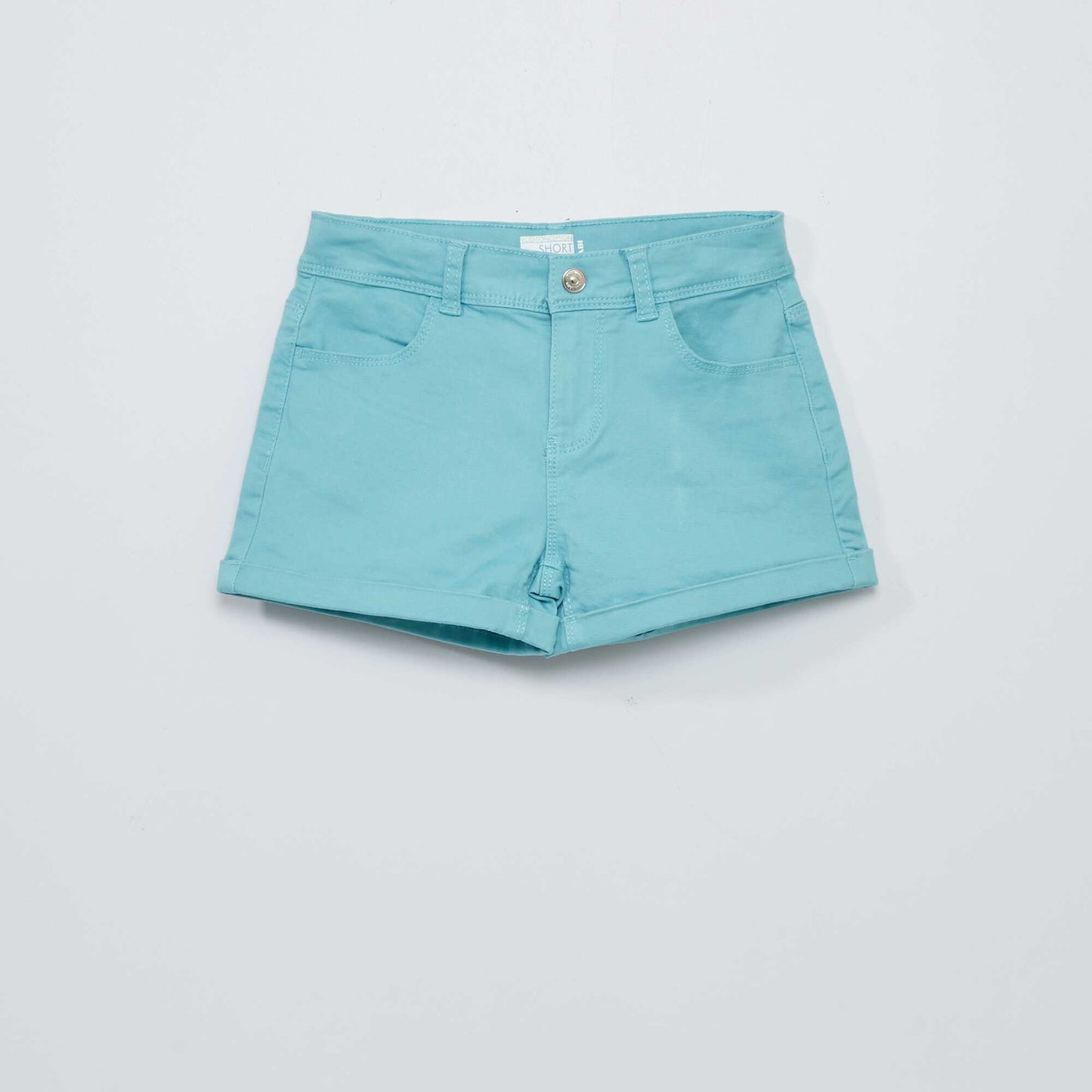 Short en twill Bleu