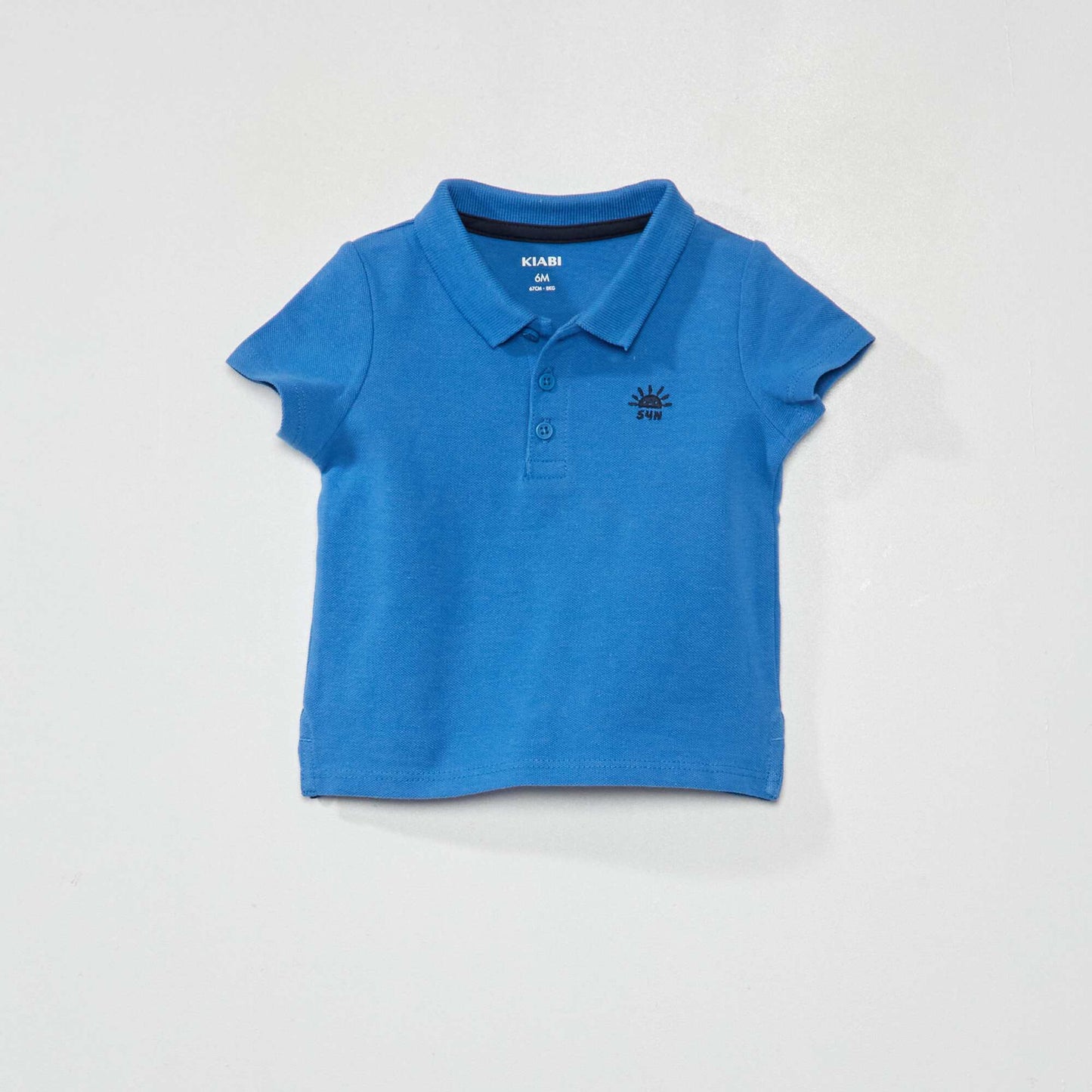 Polo en maille piqué Bleu