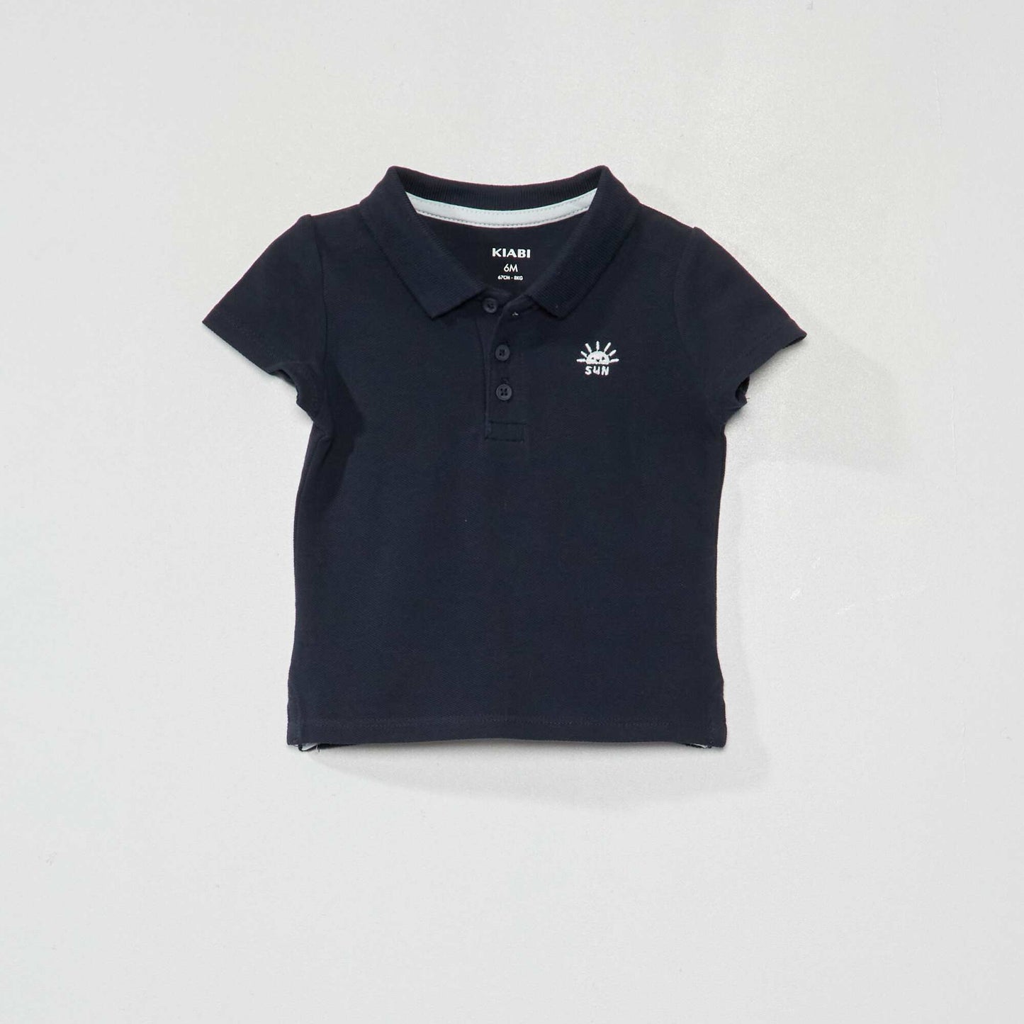 Polo en maille piqué BLEU