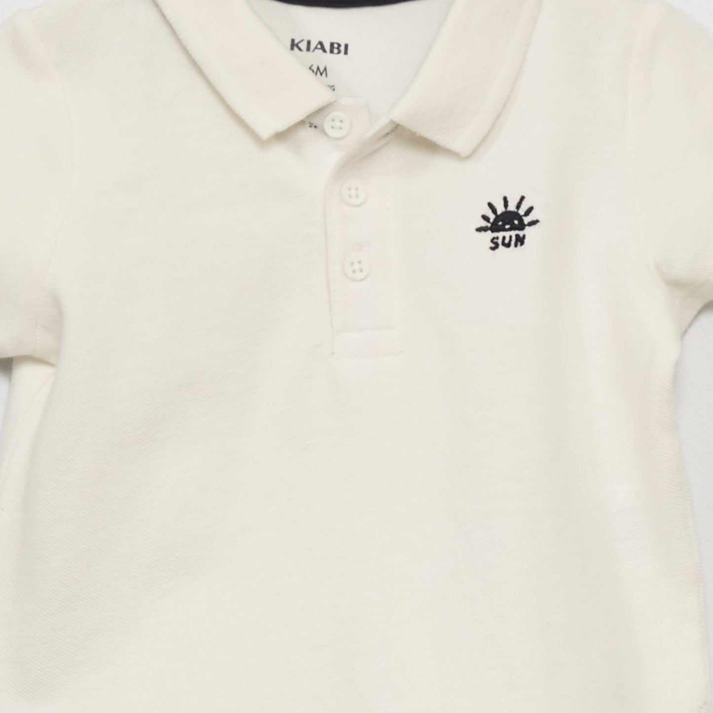 Polo en maille piqué Blanc