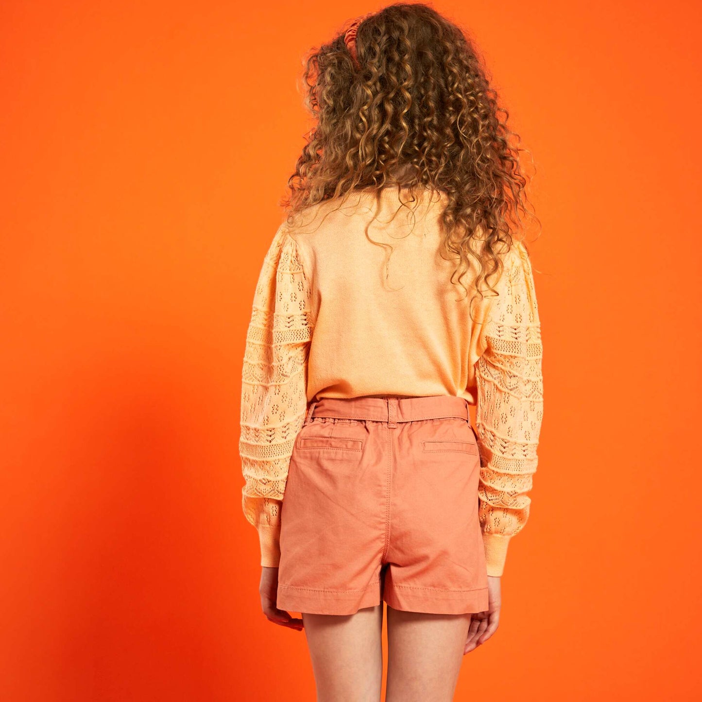 Short avec ceinture Orange