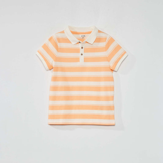 Polo en maille piqué Orange