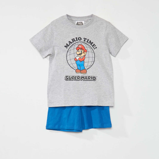 Pyjama 'Super Mario' - 2 pièces Gris