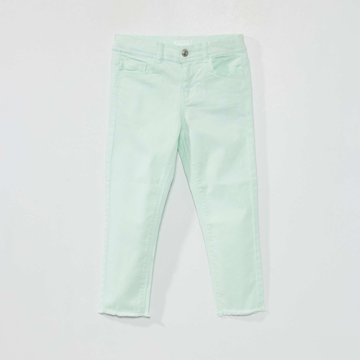 Pantacourt slim stretch Vert