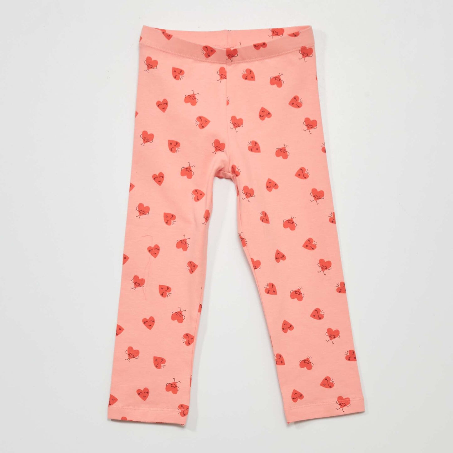 Legging court en jersey avec motifs fantaisie Rose