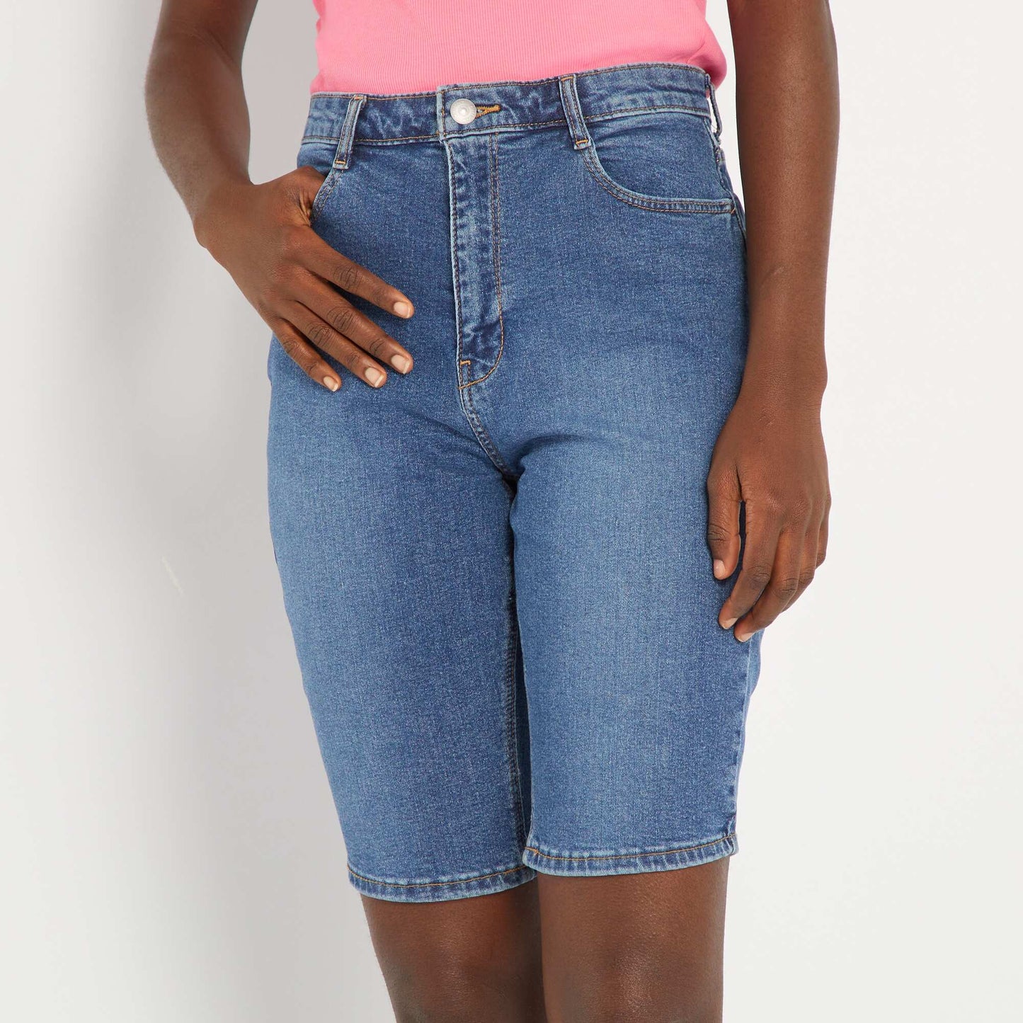 Short bermuda en denim Stone