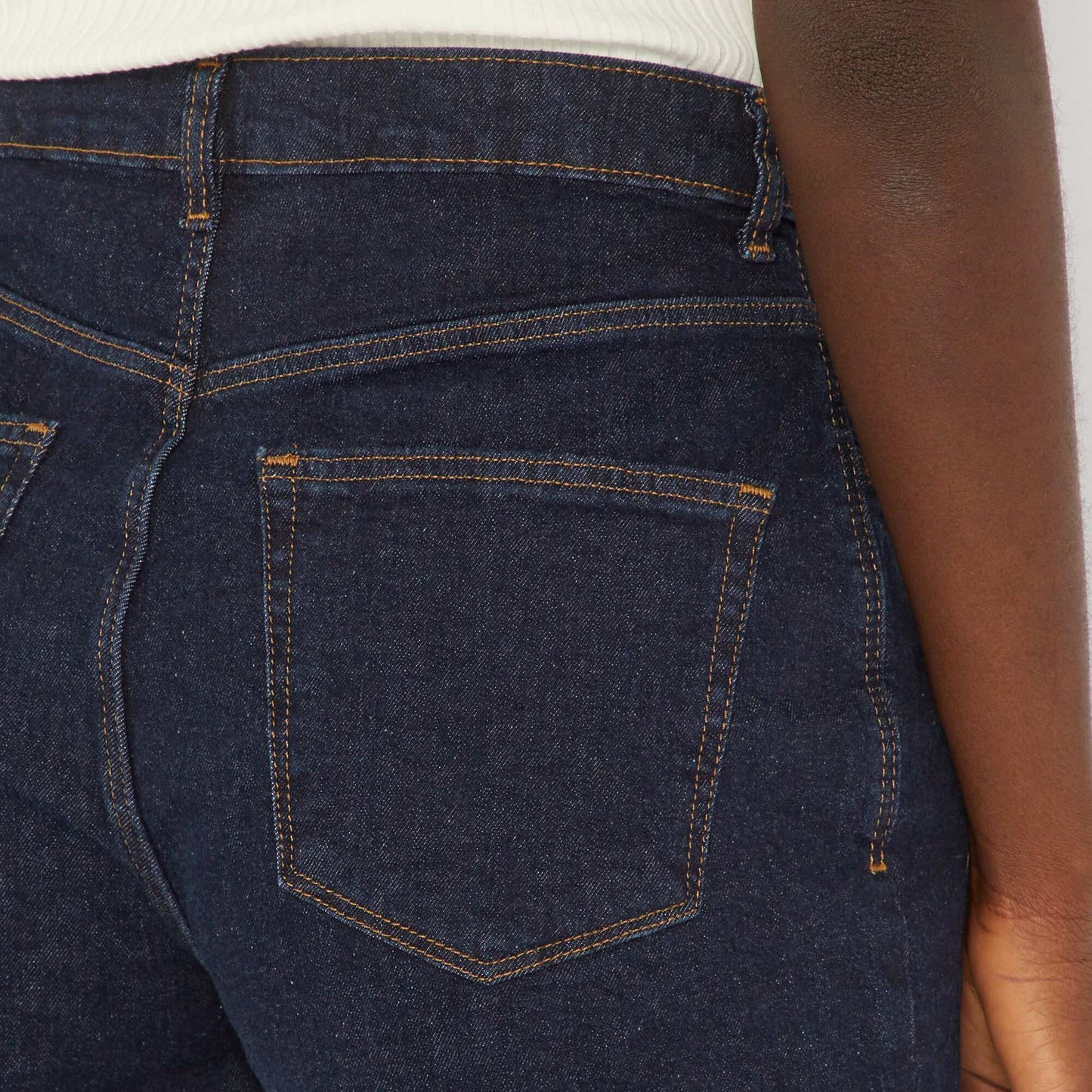 Short en denim Bleu