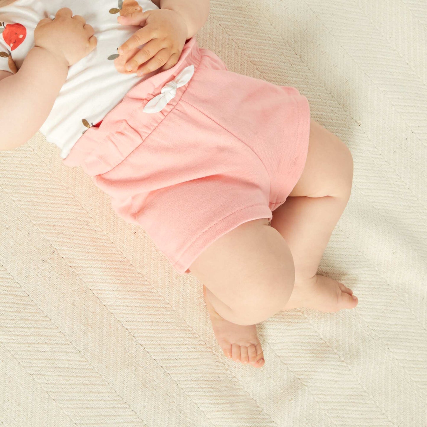 Short en molleton Rose