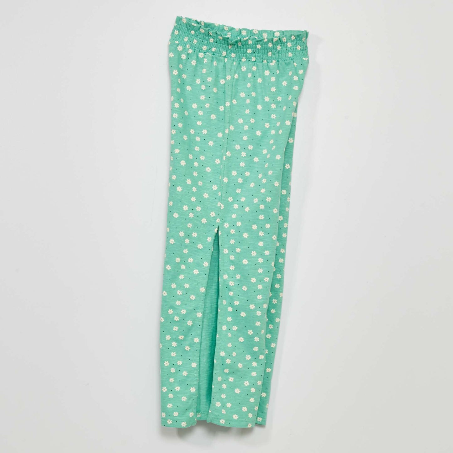 Pantalon large imprimé Vert